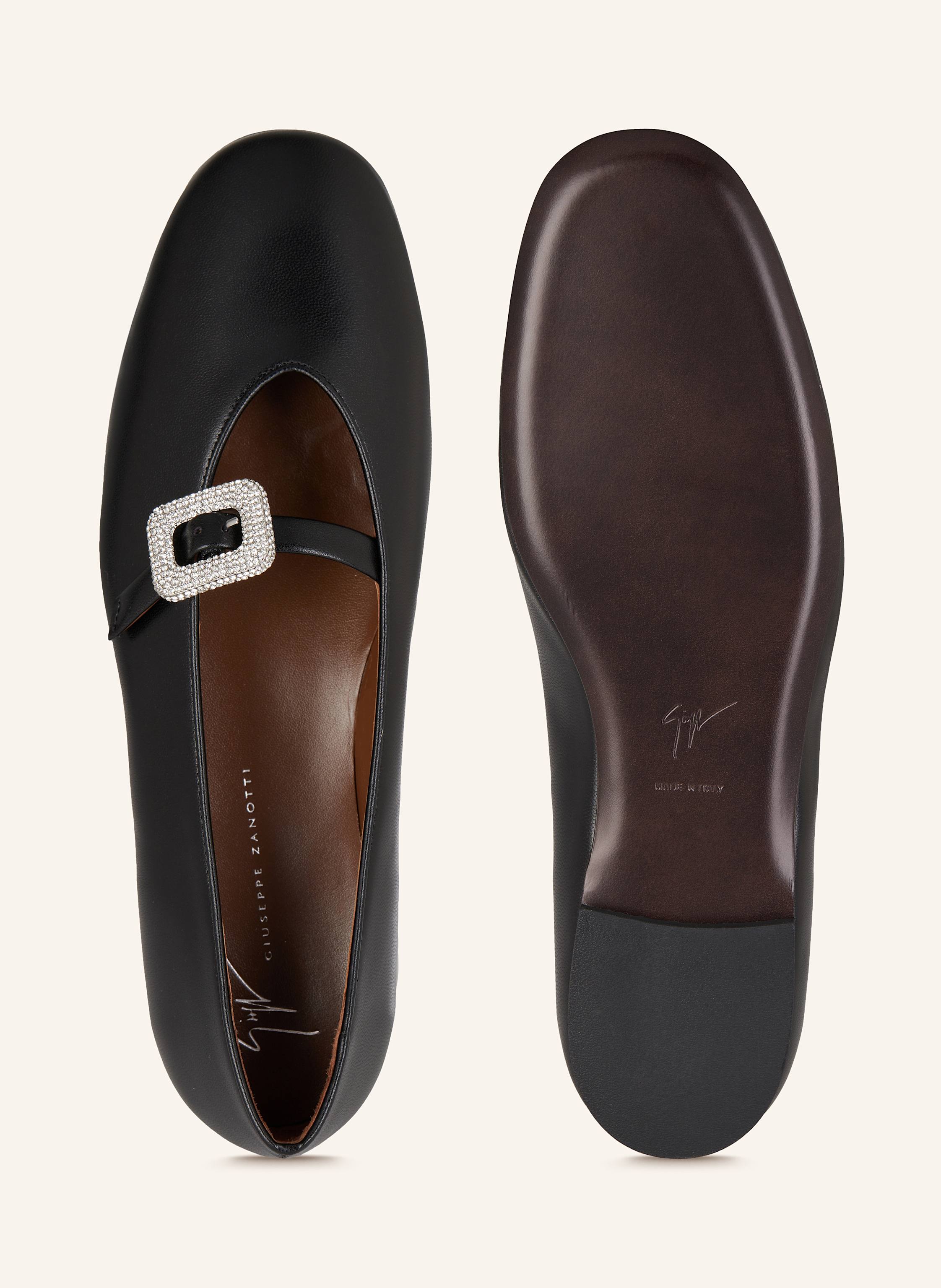 Thumbnail - Giuseppe Zanotti Design Mary-Jane-Ballerinas muse276 Mit Schmucksteinen schwarz