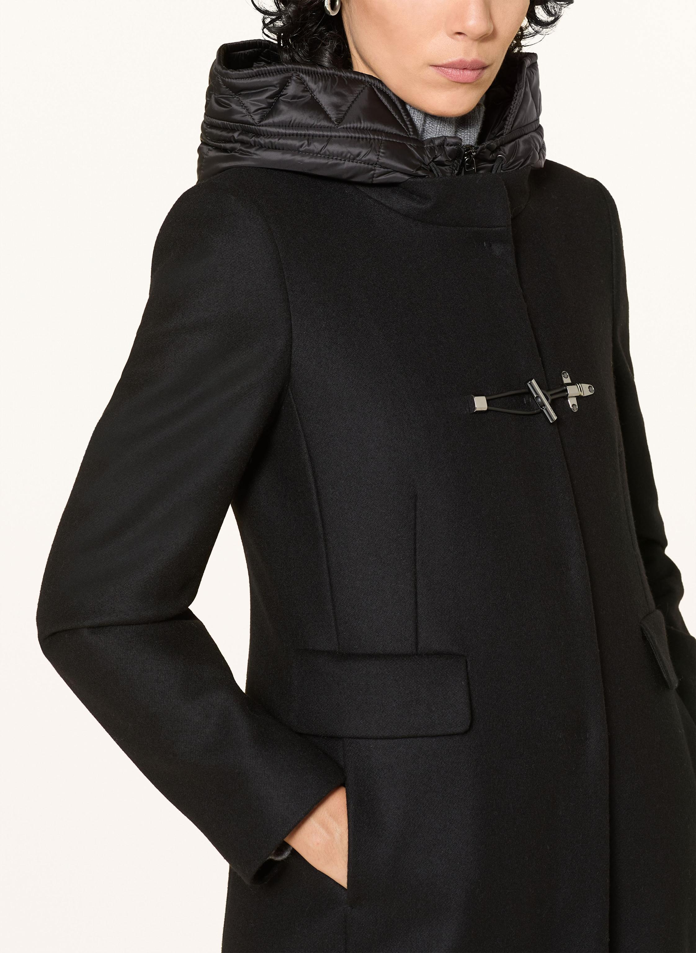 Thumbnail - Fay Wollmantel Mit Blende schwarz