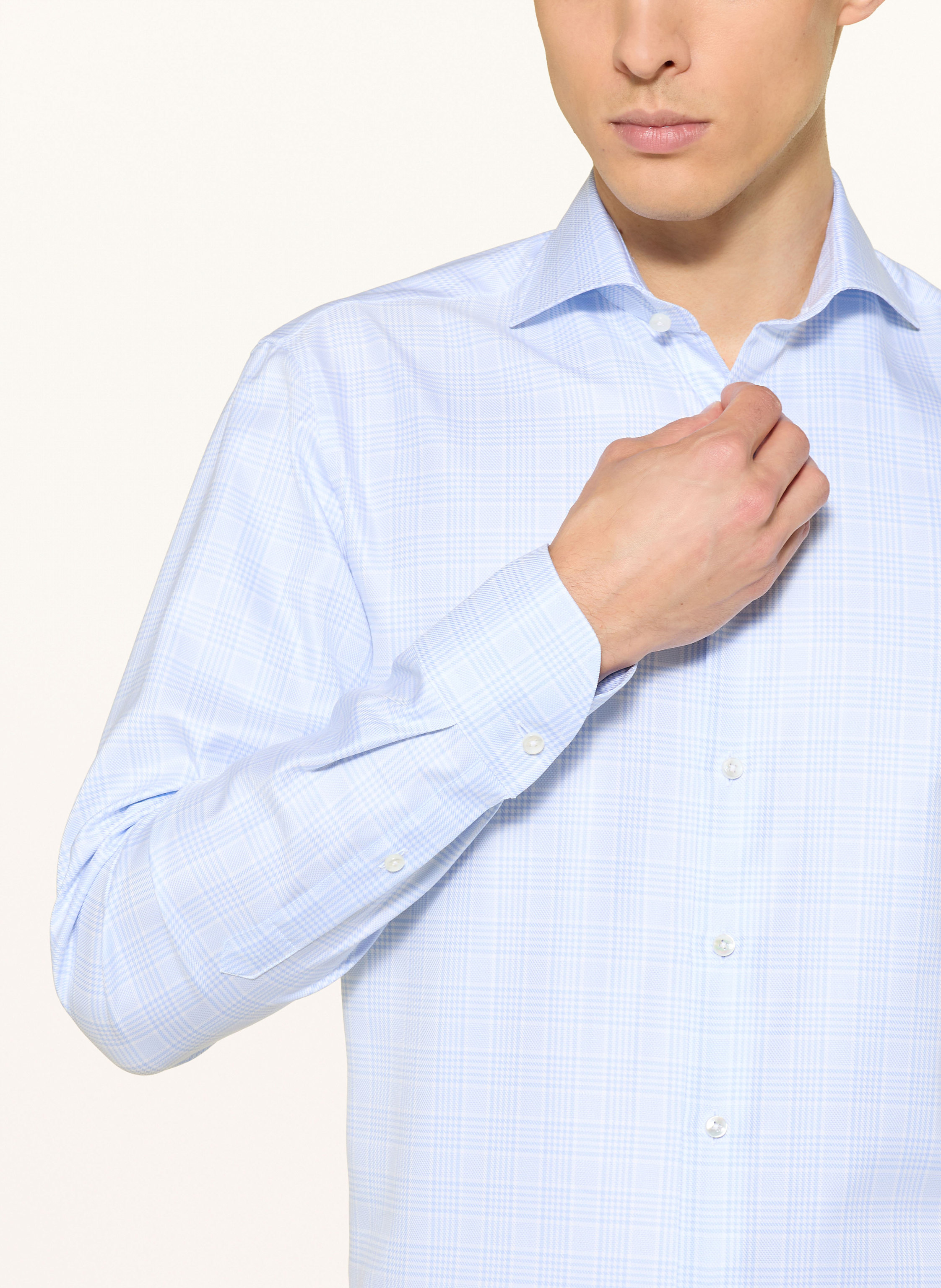 Thumbnail - Stenströms Hemd Regular Fit blau