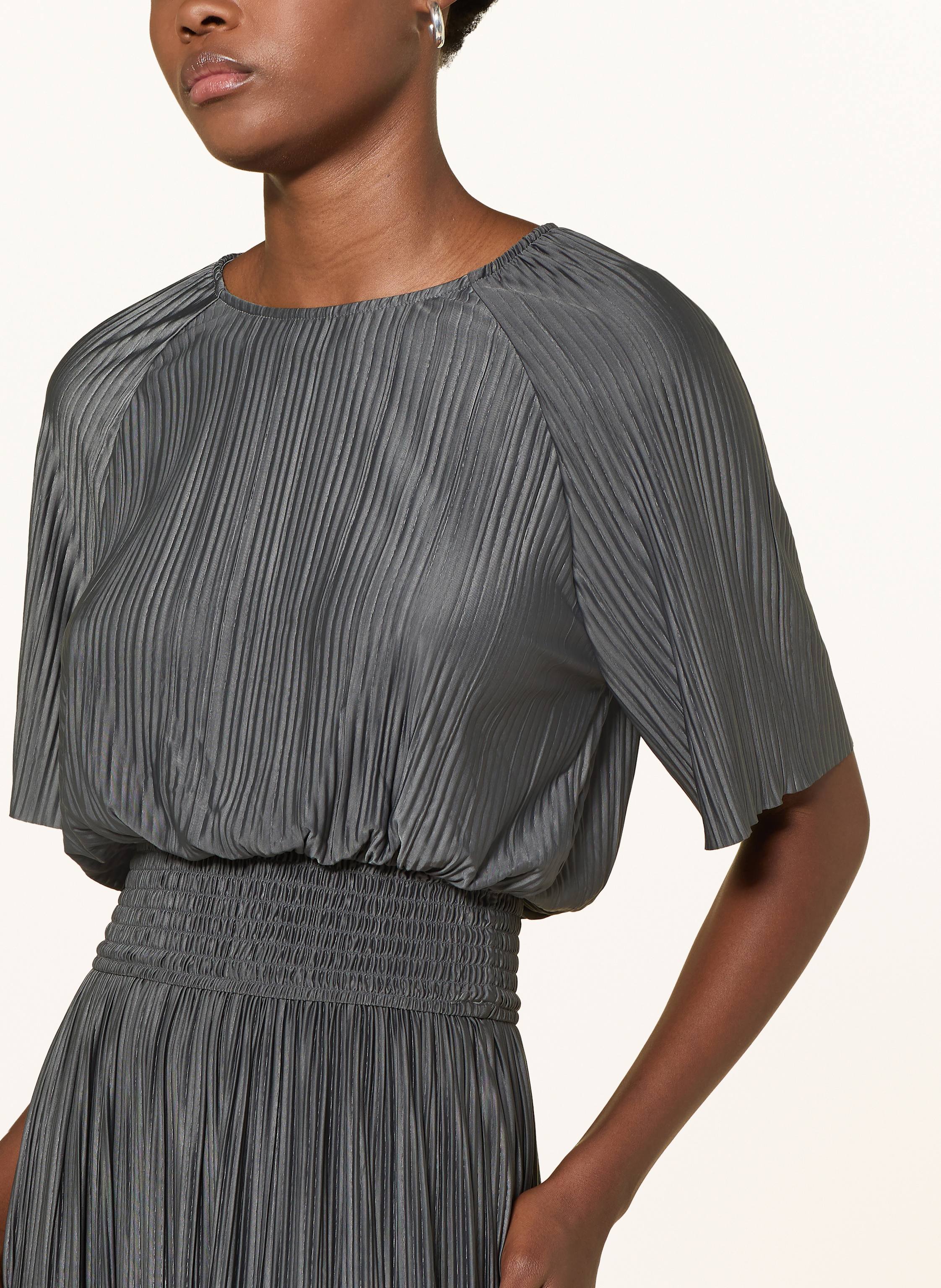 Thumbnail - Samsøe  Samsøe Plisseekleid Sauma grau