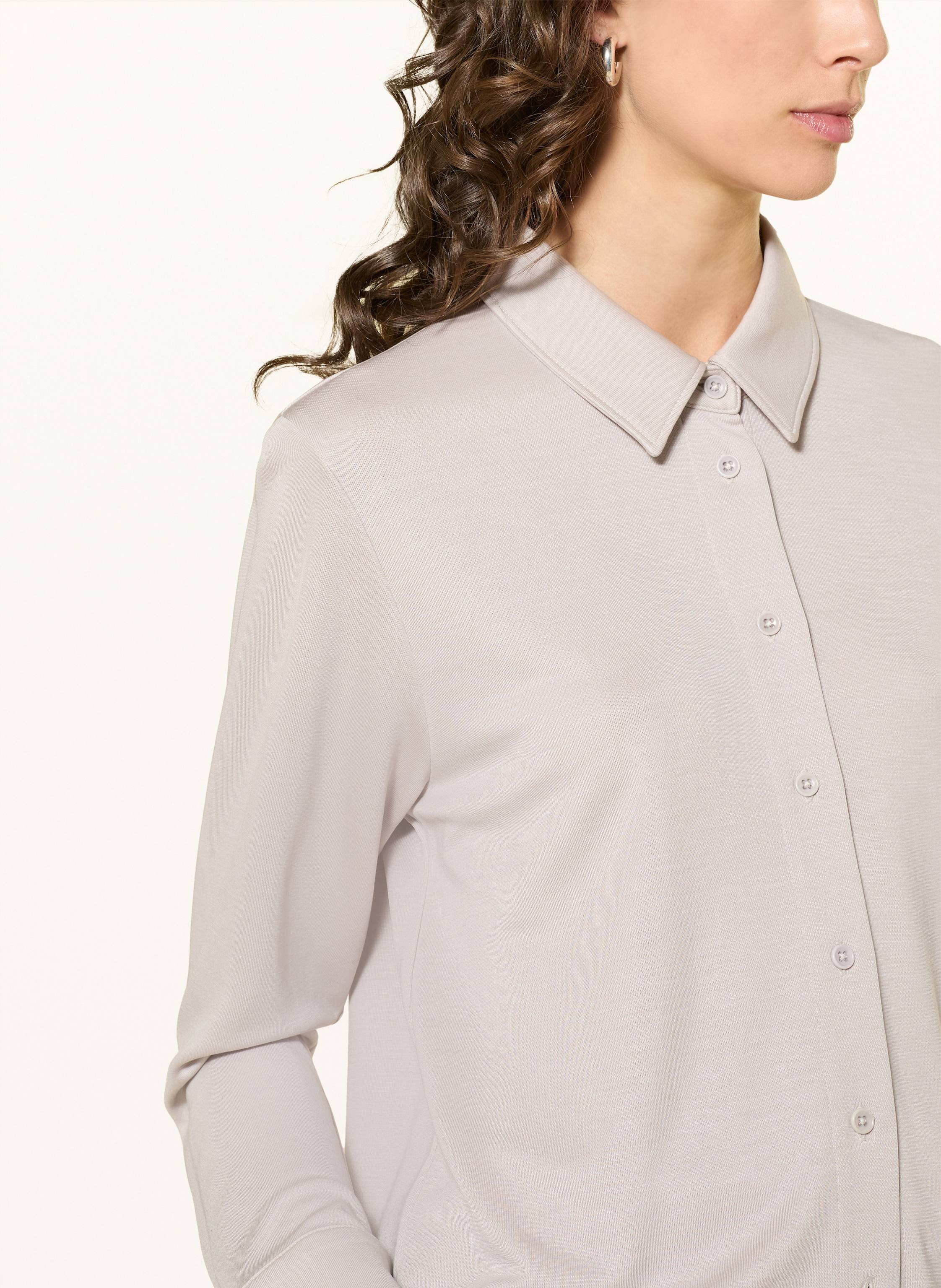 Thumbnail - Windsor. Hemdbluse Aus Jersey beige