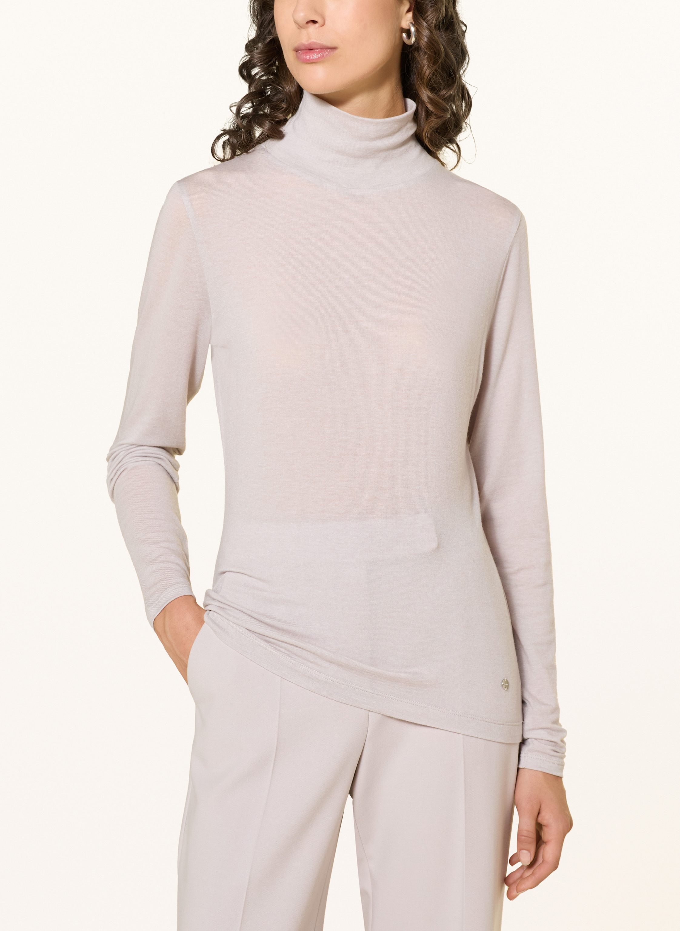 Thumbnail - Windsor. Rollkragenshirt beige