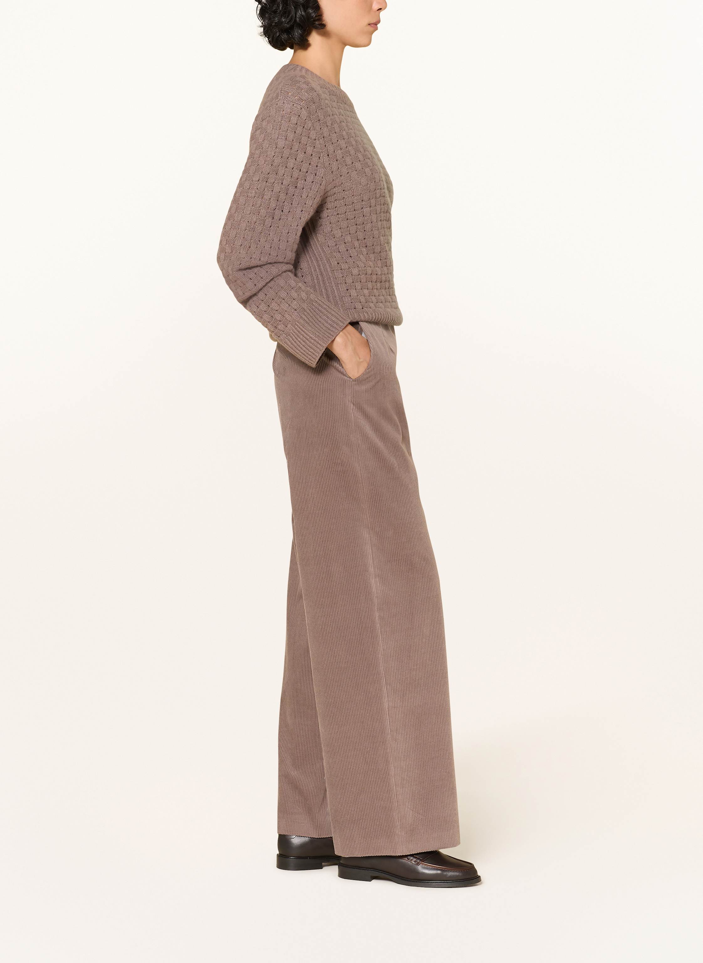 Thumbnail - Windsor. Marlenehose Aus Cord beige
