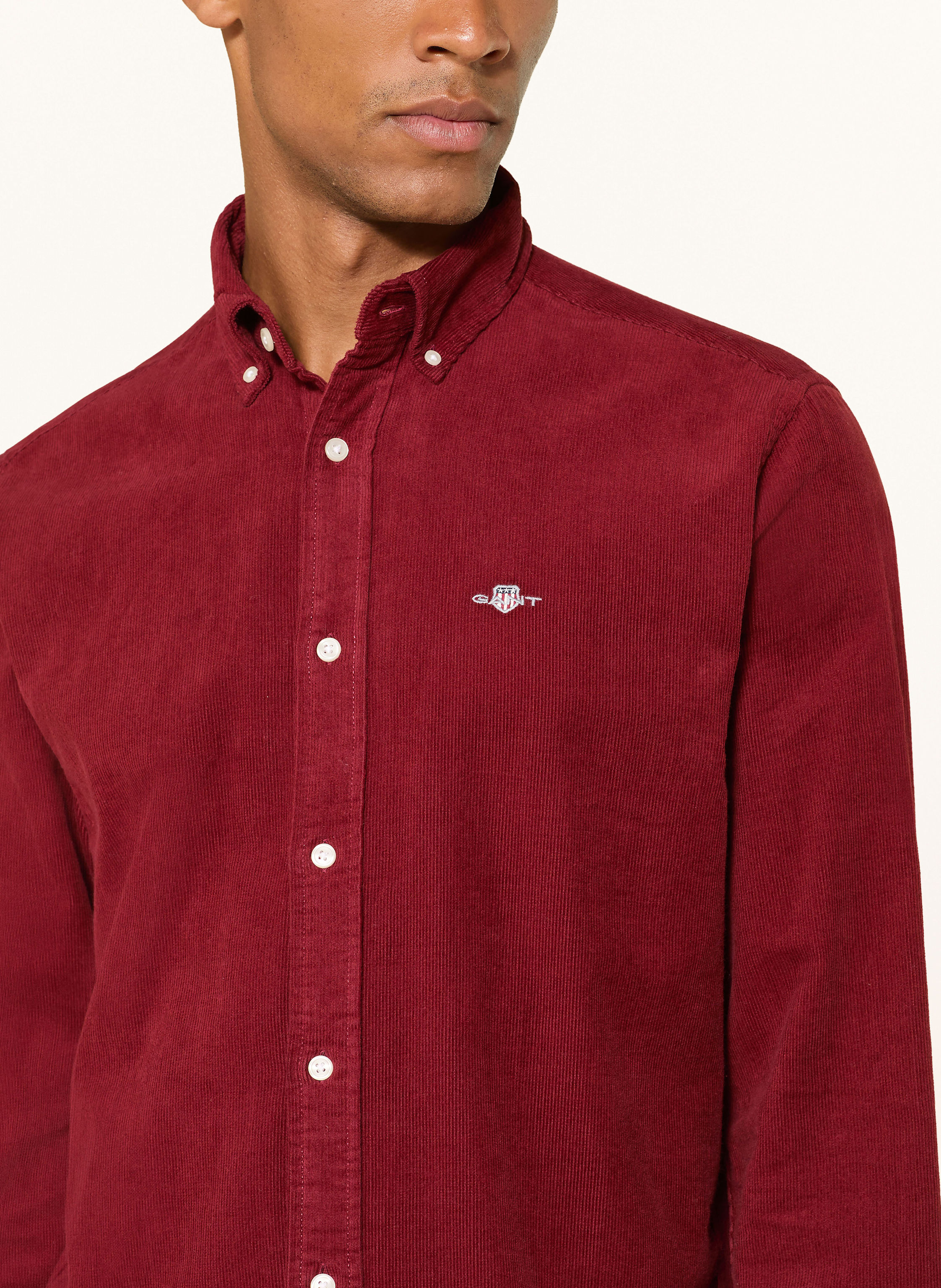 Thumbnail - Gant Cordhemd Regular Fit rot
