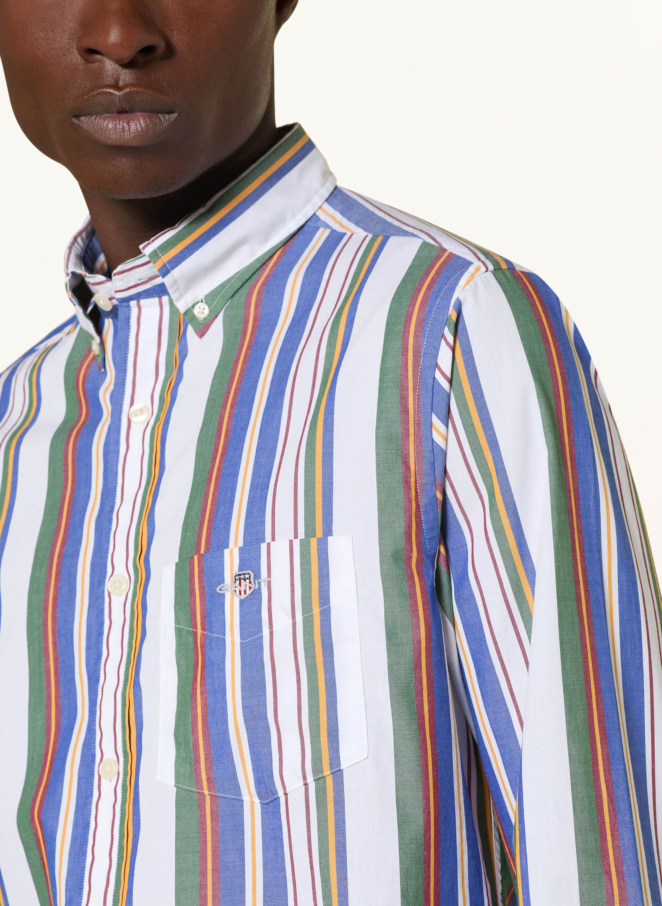 Thumbnail - Gant Hemd Regular Fit blau