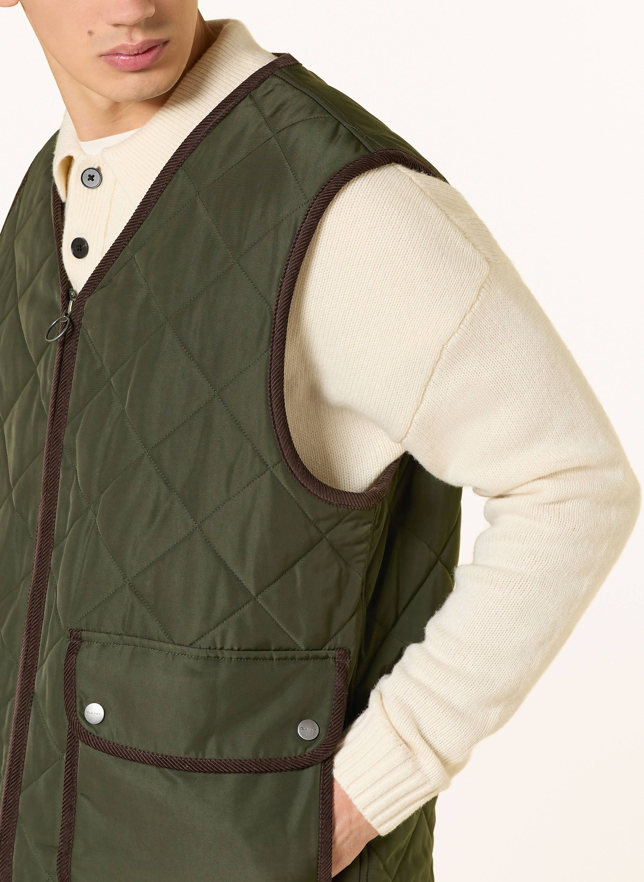 Thumbnail - Gant Steppweste gruen