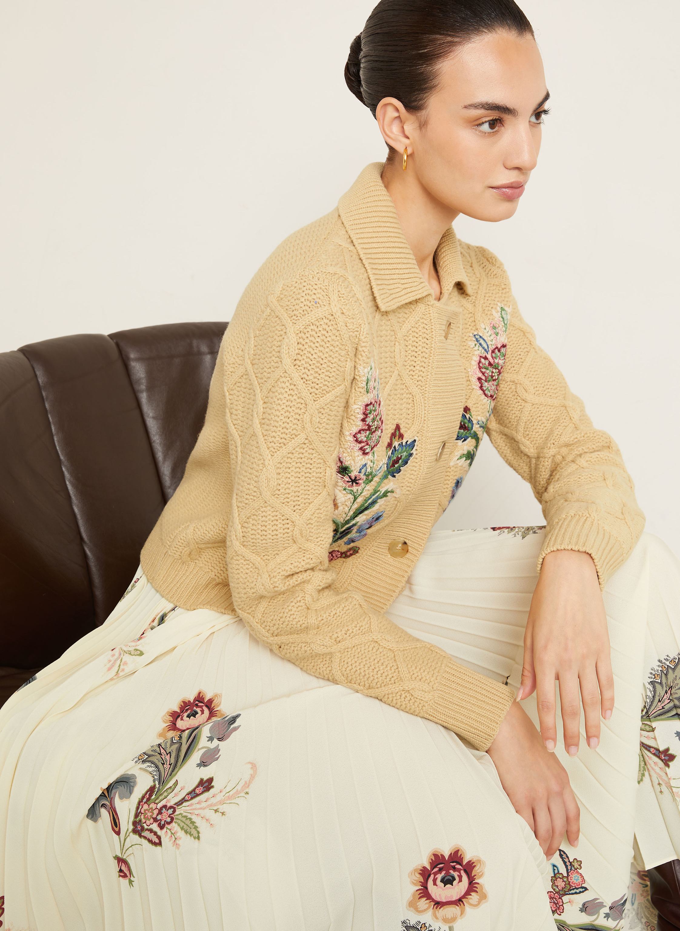 Thumbnail - Etro Strickjacke beige