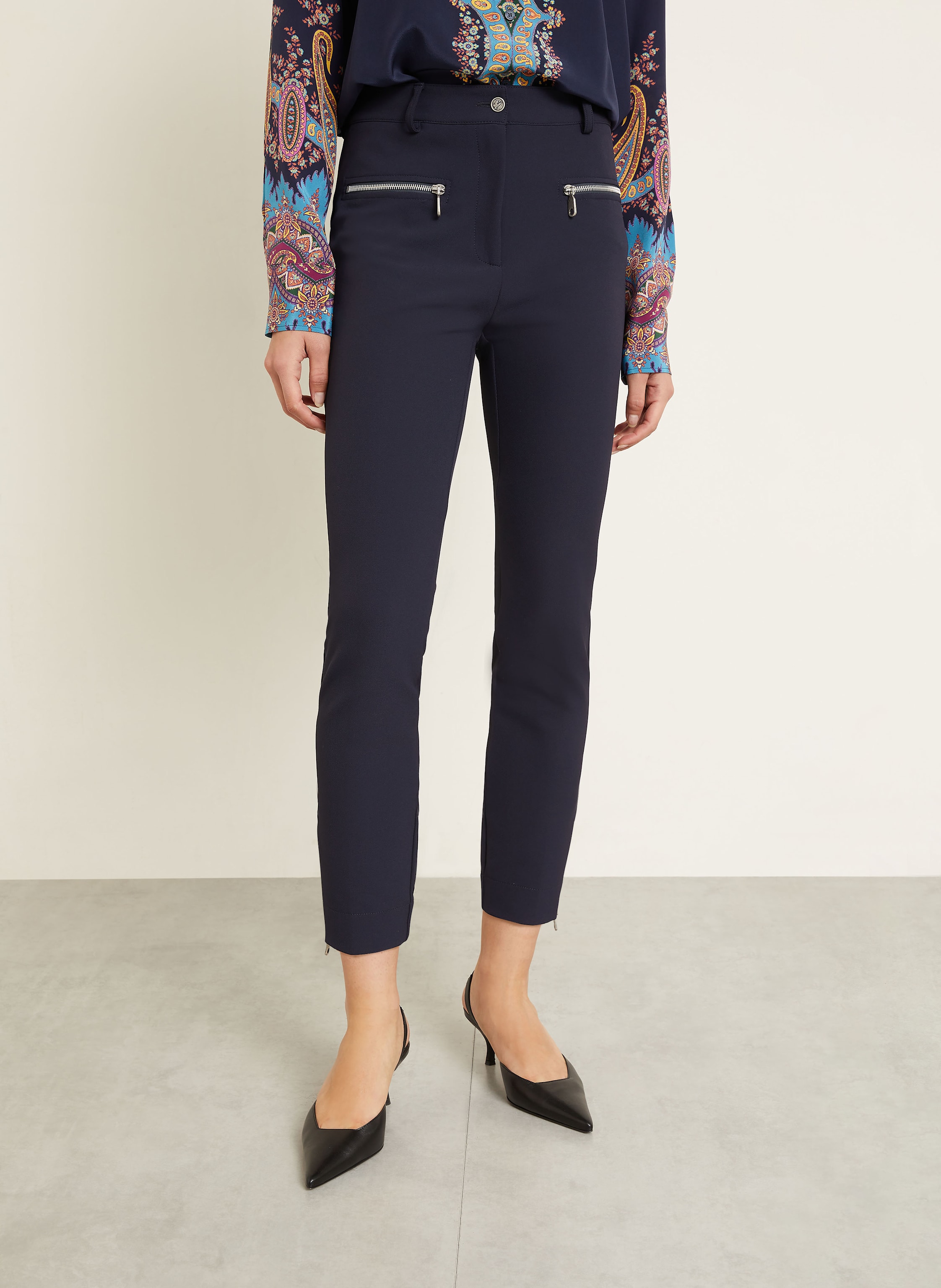 Thumbnail - Etro 7/8-Hose blau