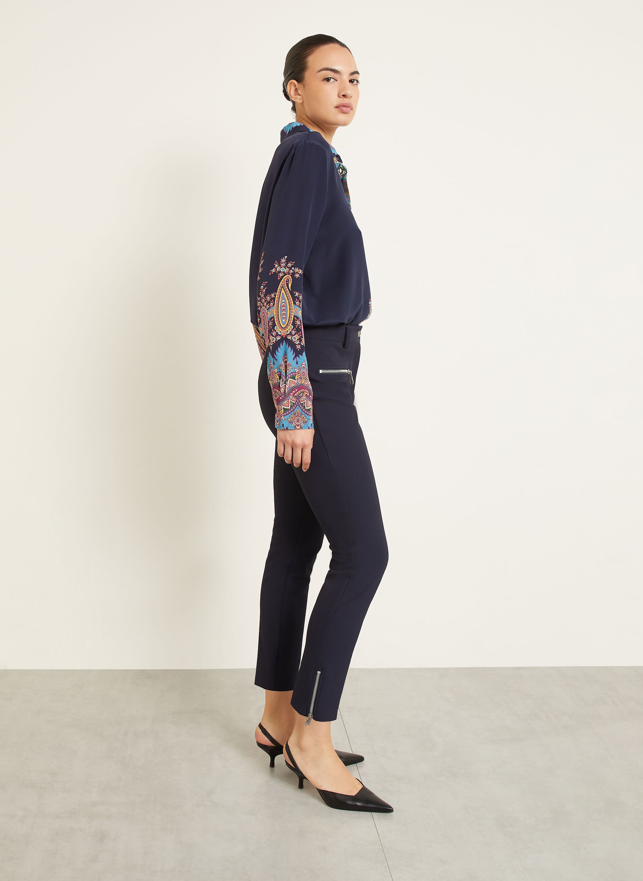 Thumbnail - Etro 7/8-Hose blau