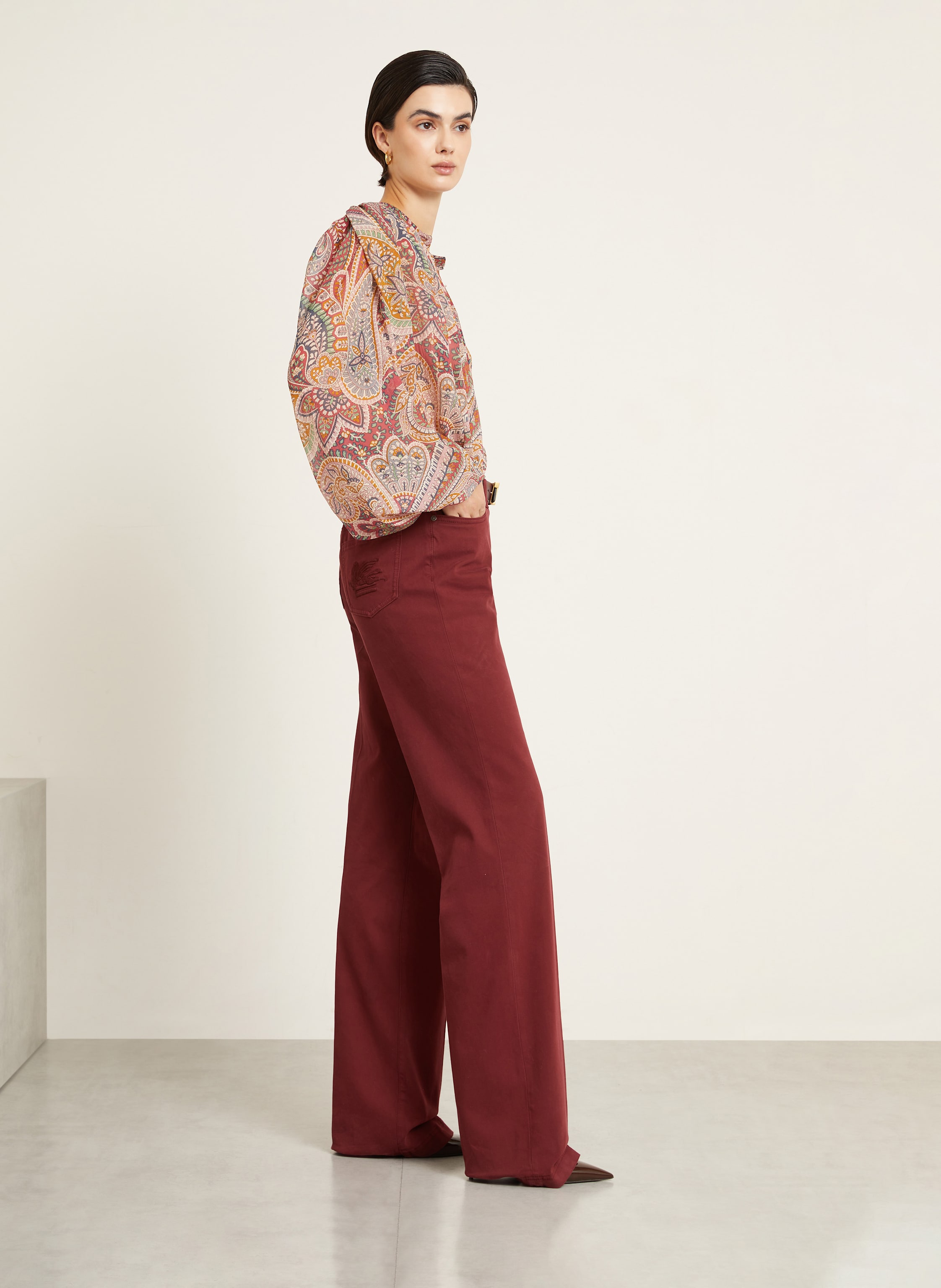 Thumbnail - Etro Bootcut Jeans rot