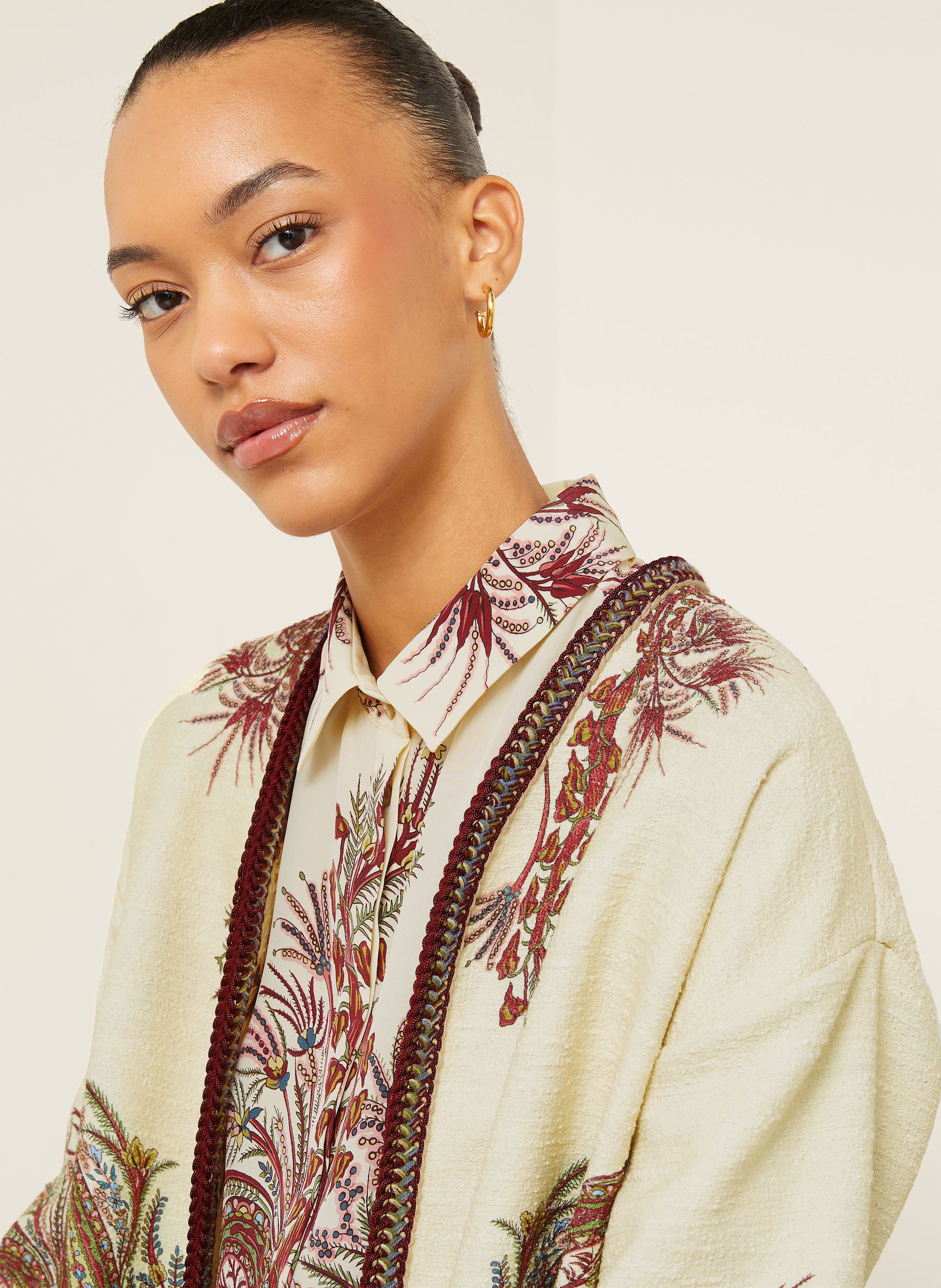 Thumbnail - Etro Bouclé-Jacke Mit 3/4-Arm rot