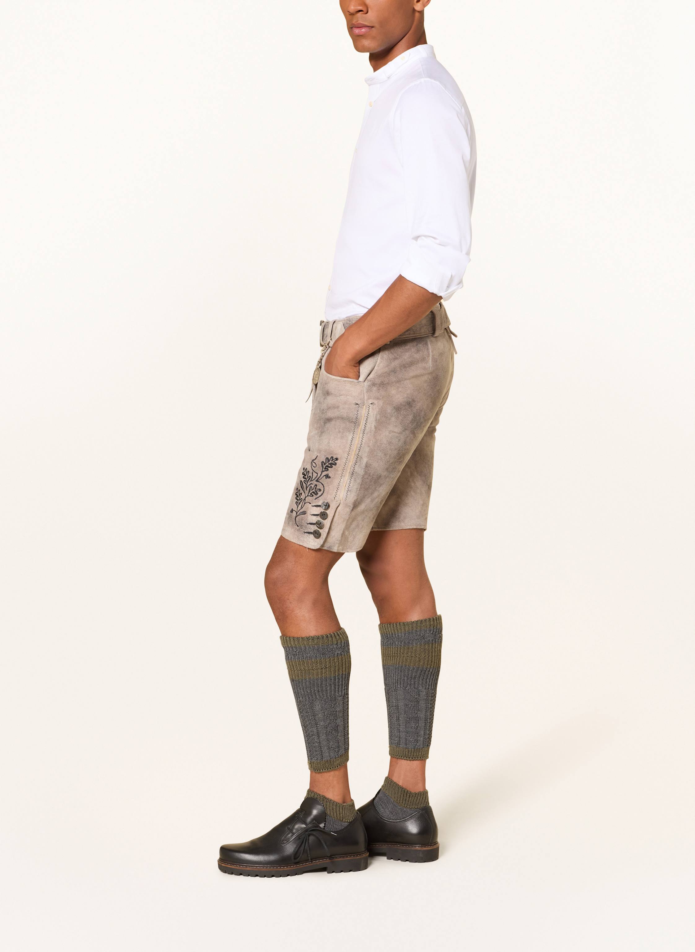 Thumbnail - Spieth & Wensky Trachten-Lederhose Feistritz grau