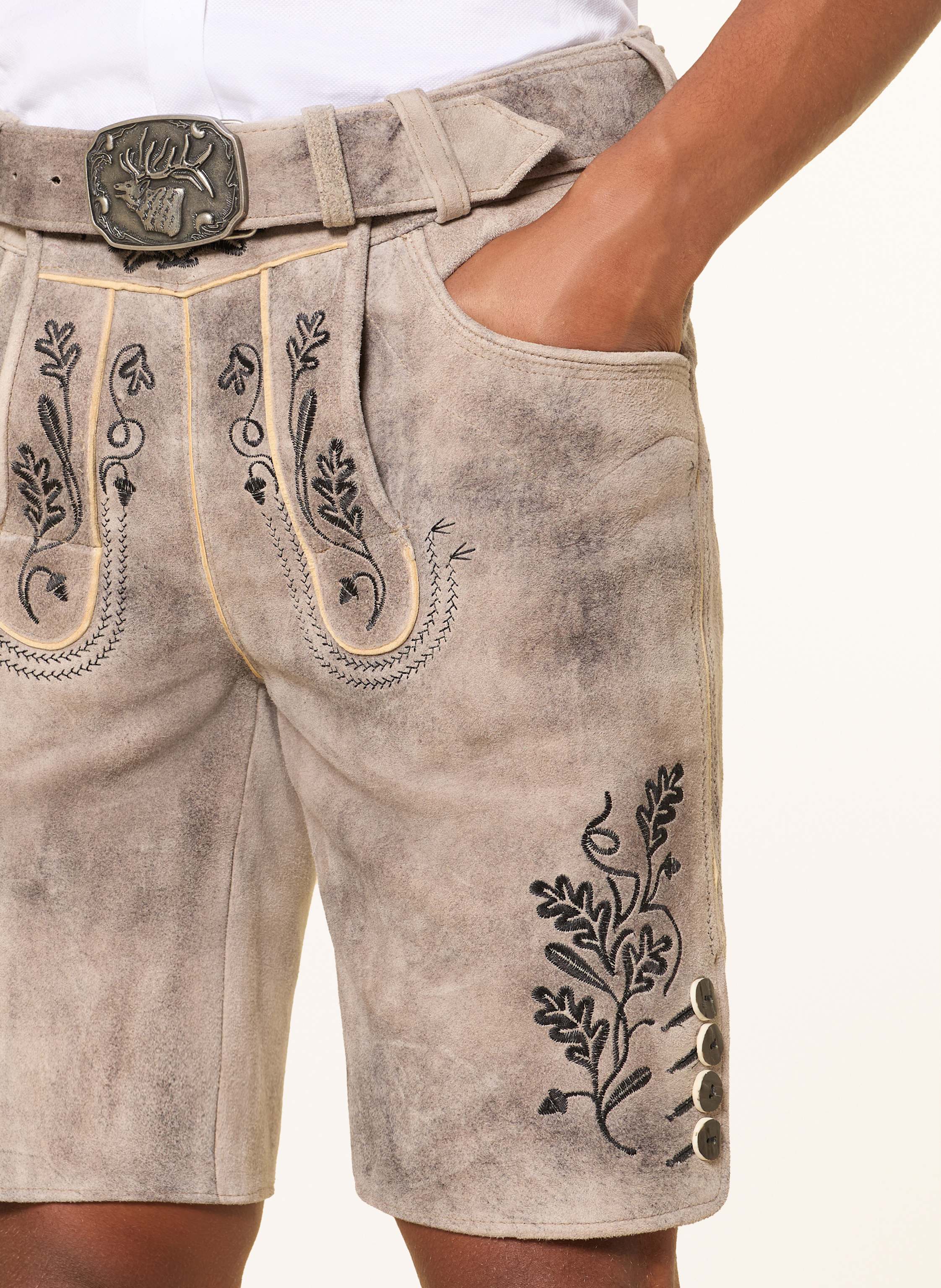 Thumbnail - Spieth & Wensky Trachten-Lederhose Feistritz grau