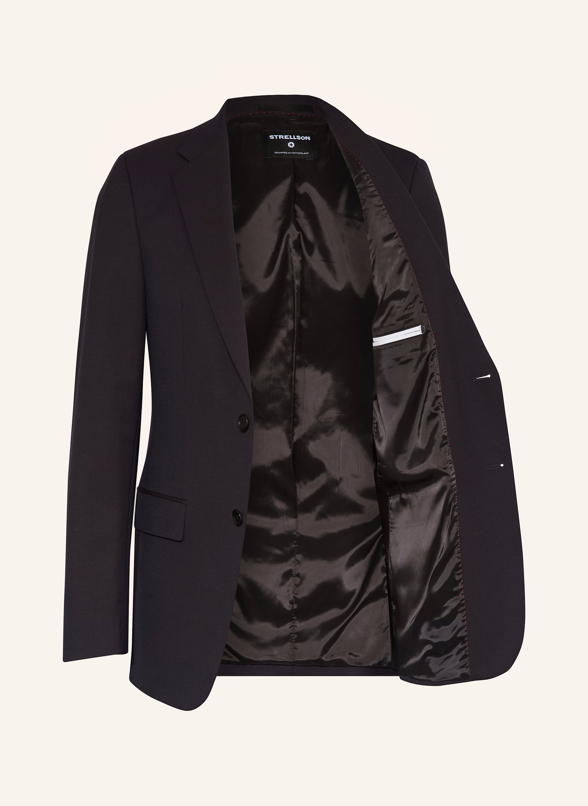 Thumbnail - Strellson Anzugsakko Alzer Slim Fit lila
