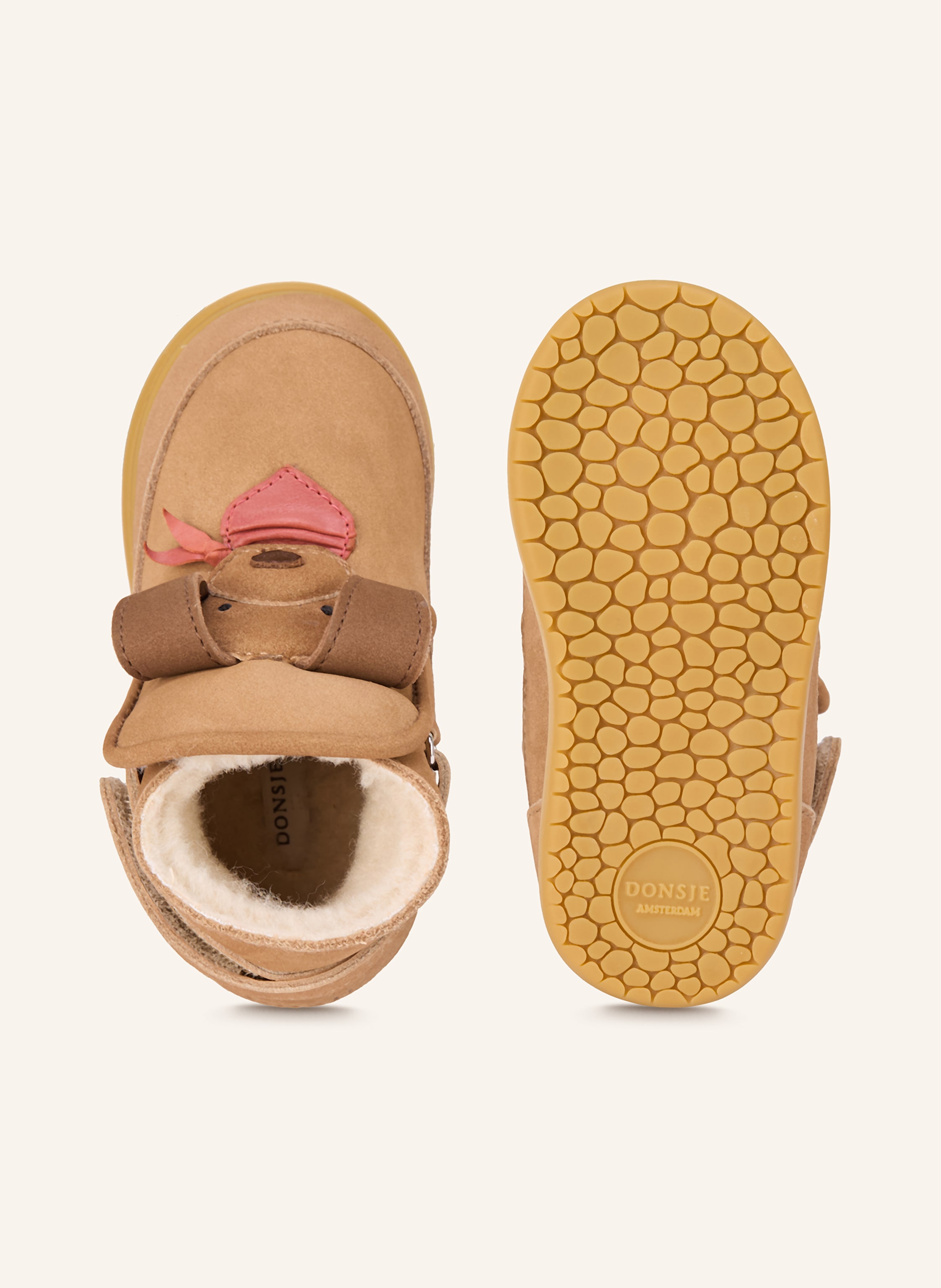 Thumbnail - Donsje Krabbelschuhe Jidde beige