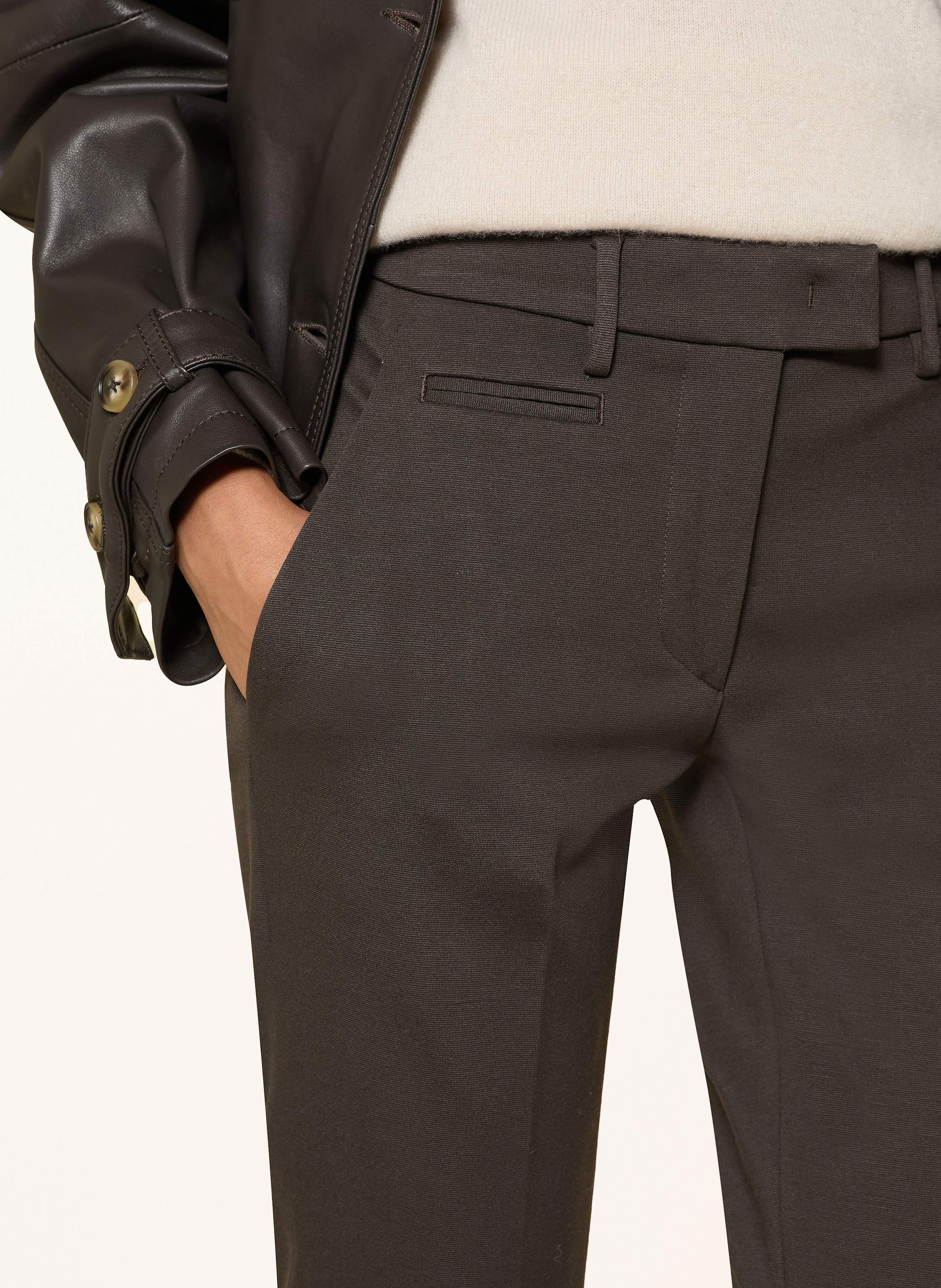 Thumbnail - Dondup Jerseyhose braun