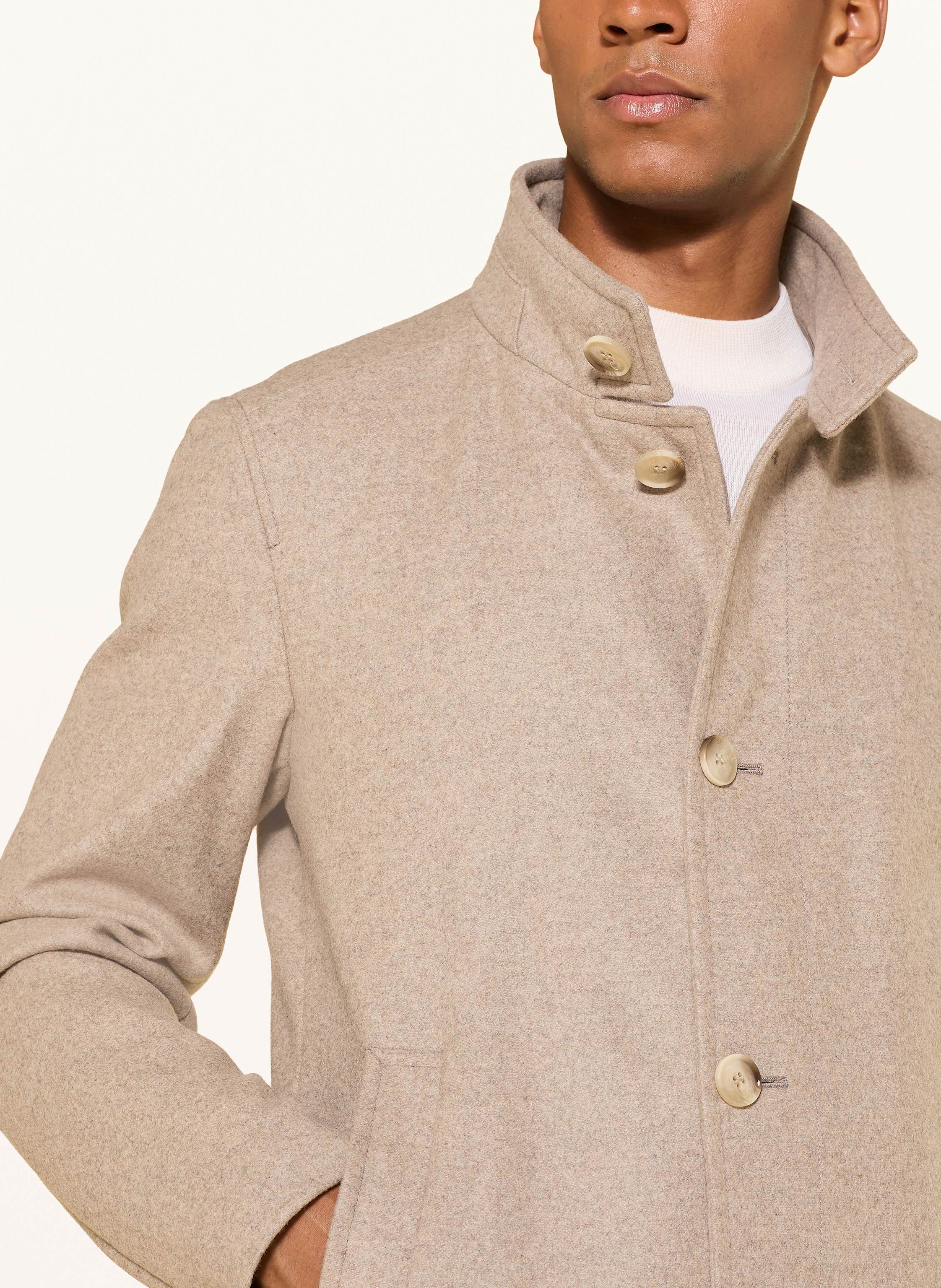 Thumbnail - Strellson Wollmantel Finlay 2.0 beige