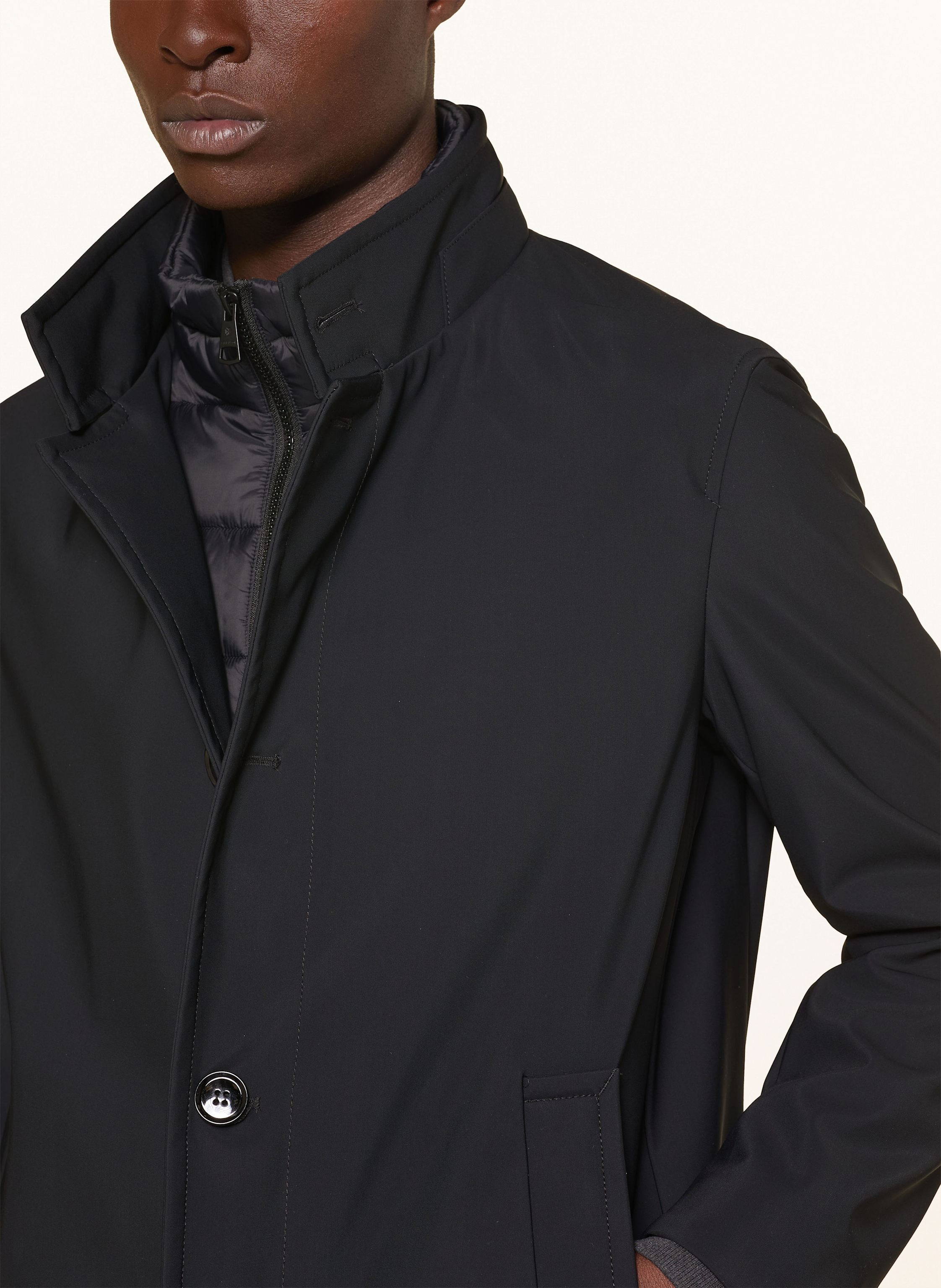 Thumbnail - Strellson Mantel Finlay Flex 12 Mit Herausnehmbarer Blende schwarz