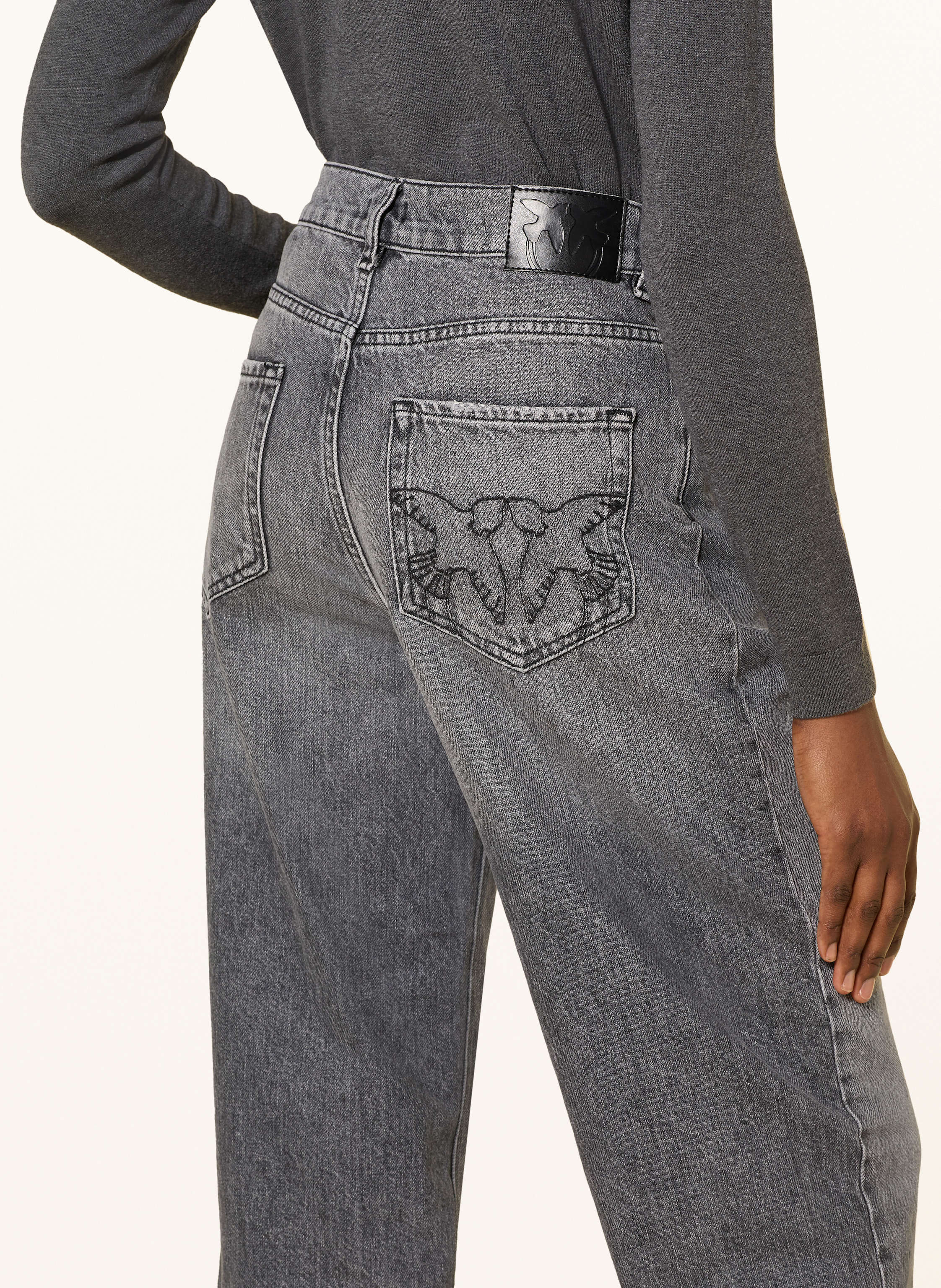Thumbnail - Pinko Straight Jeans Estelle blau
