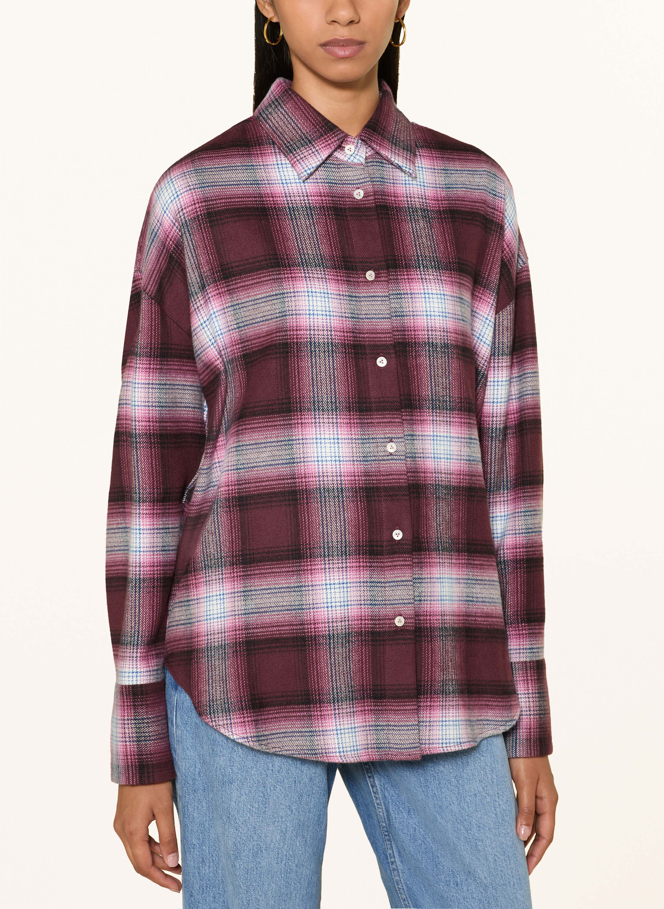 Thumbnail - Van Laack Hemdbluse Vl-Besna-Svkn Aus Flanell lila