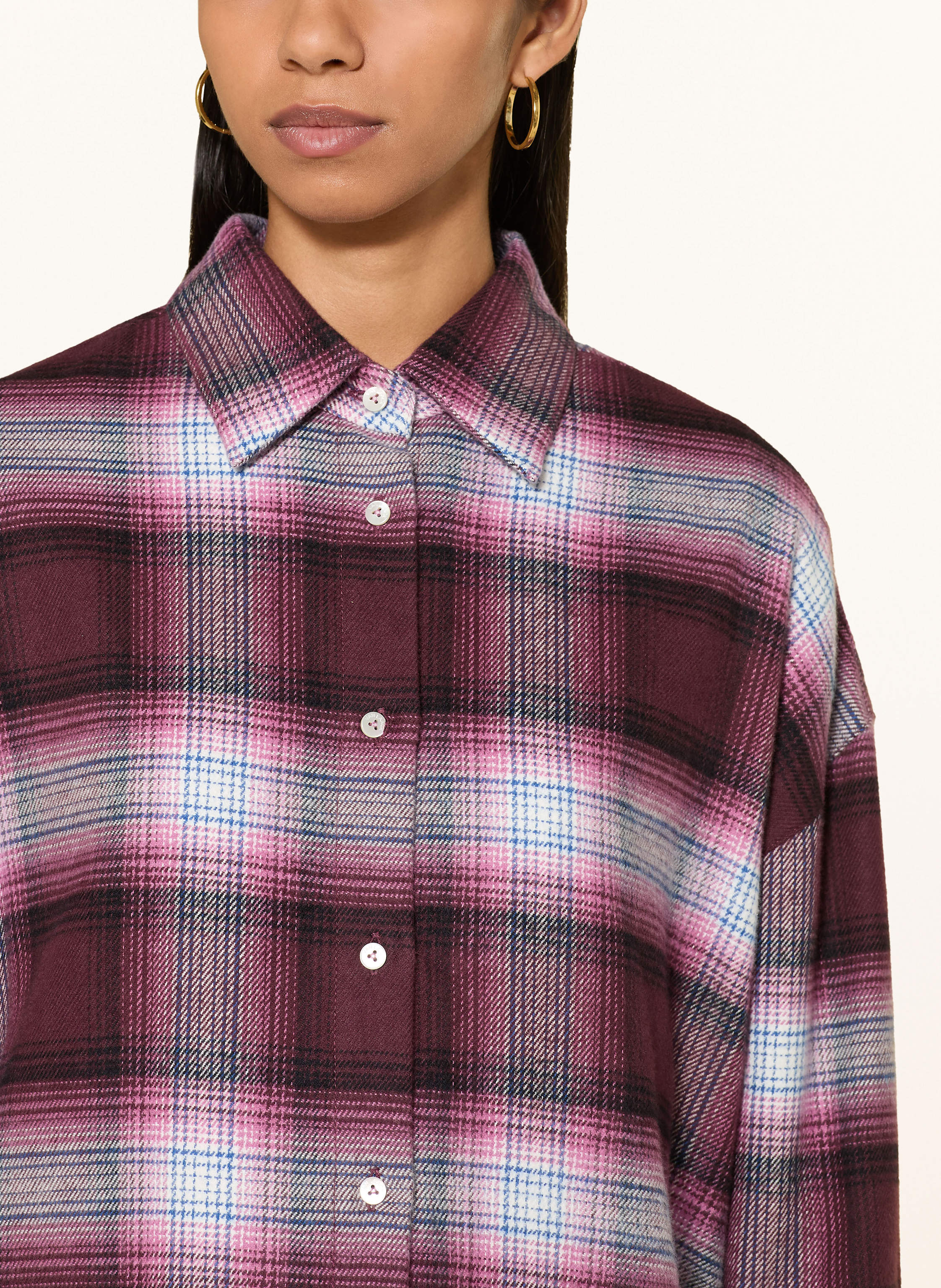 Thumbnail - Van Laack Hemdbluse Vl-Besna-Svkn Aus Flanell lila