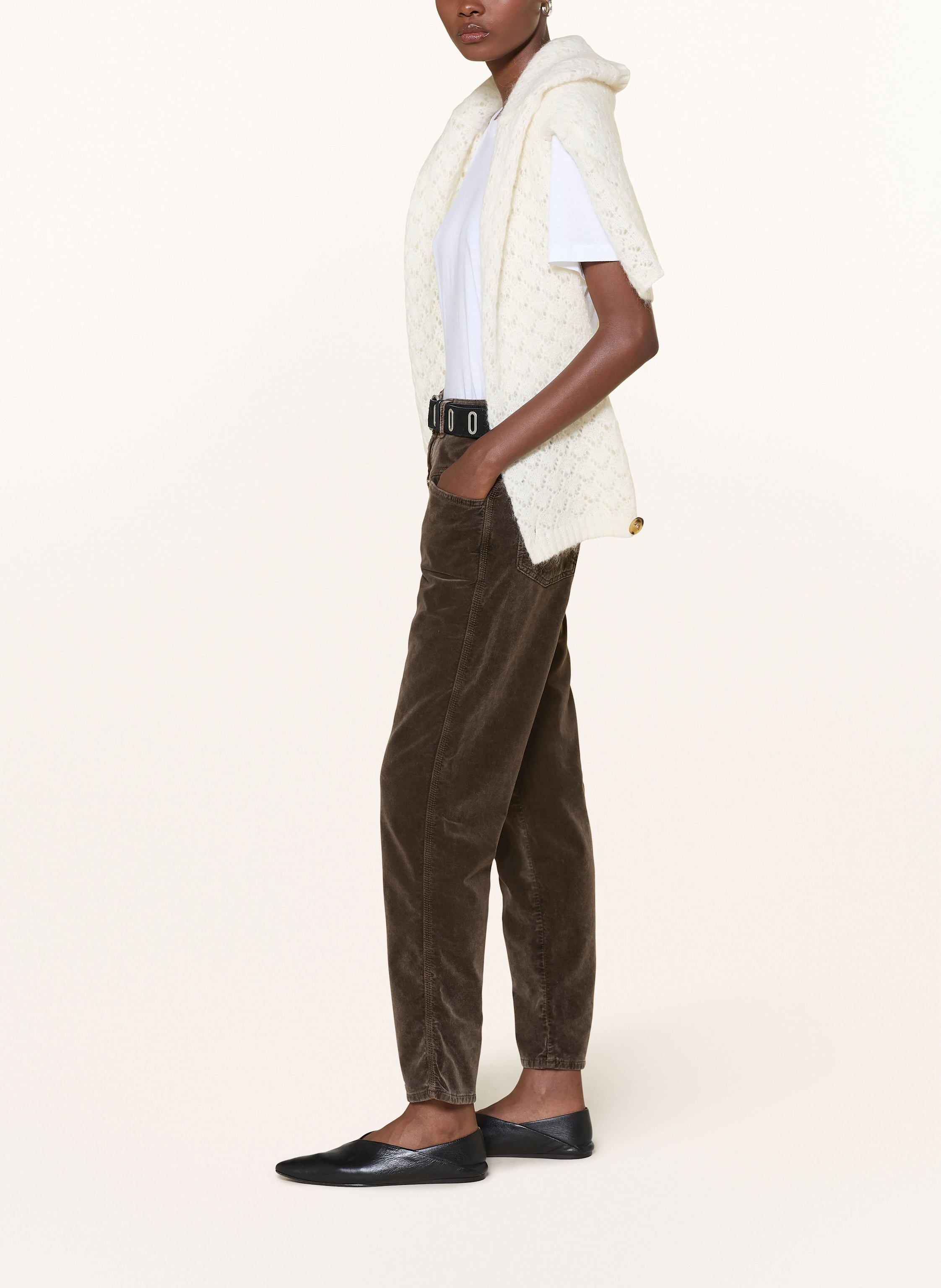 Thumbnail - Closed Cordhose Pedal Pusher braun