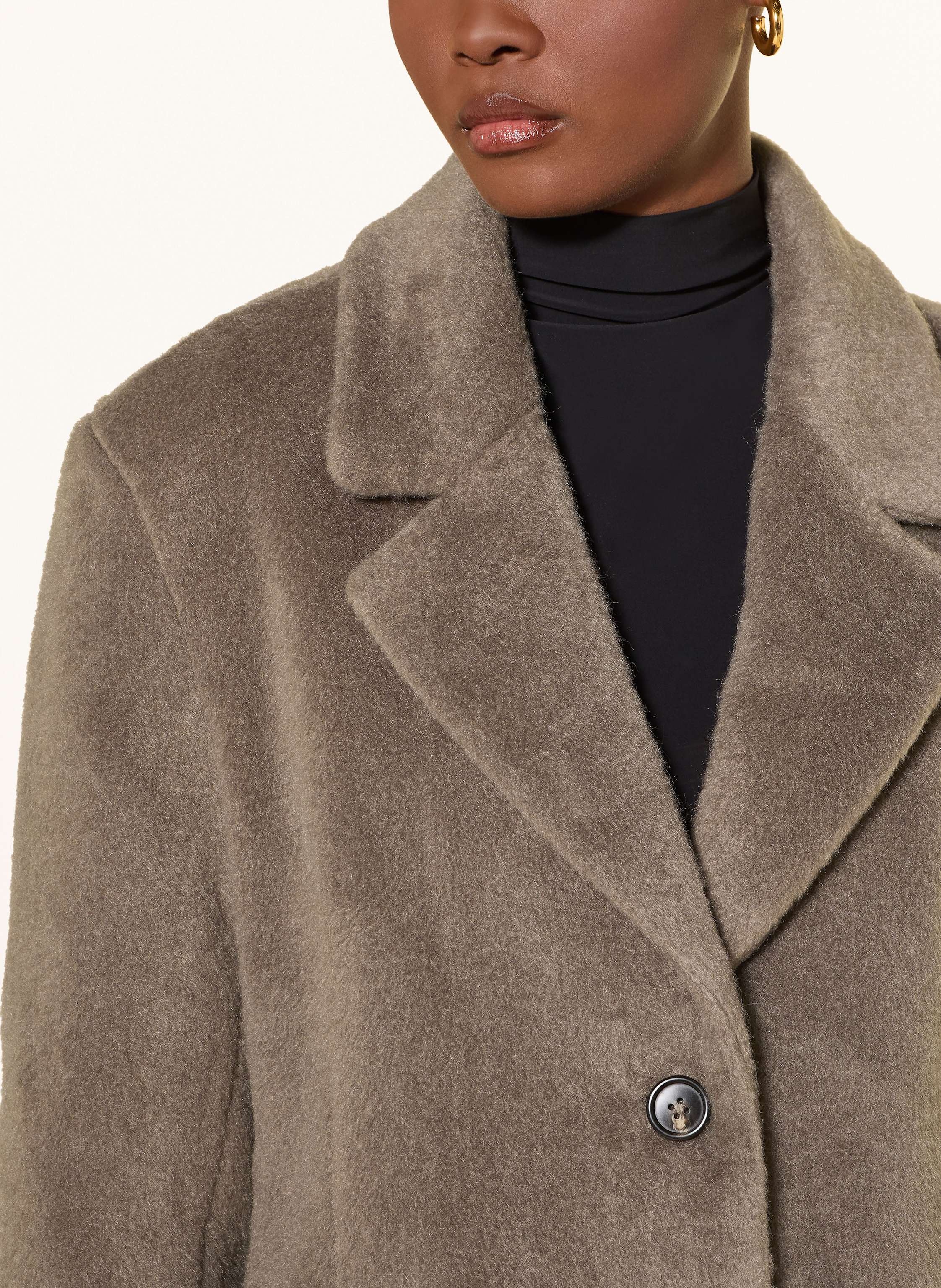 Thumbnail - Mrs & Hugs Kunstpelz-Jacke braun