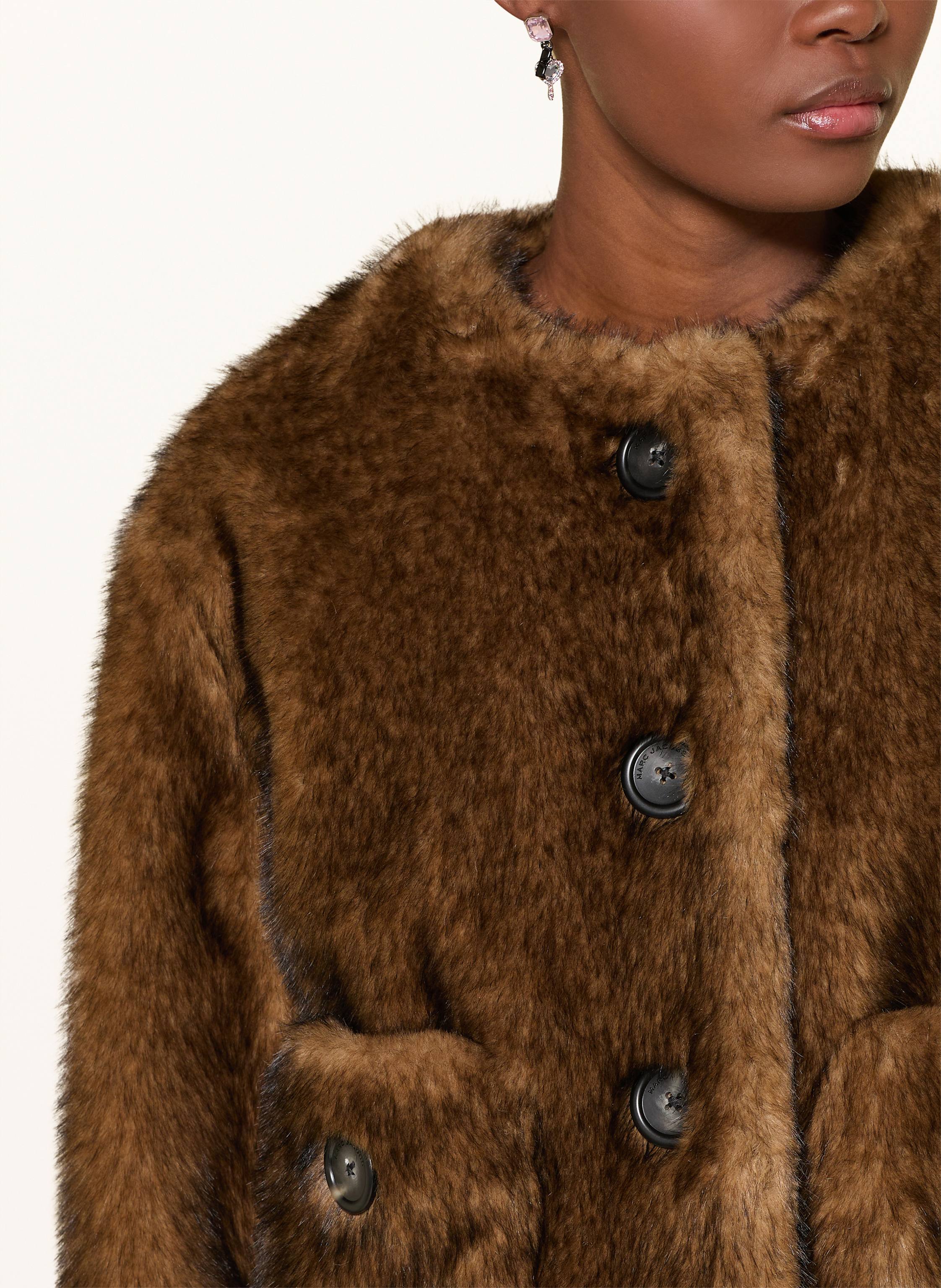 Thumbnail - Marc Jacobs Kunstpelz-Jacke braun