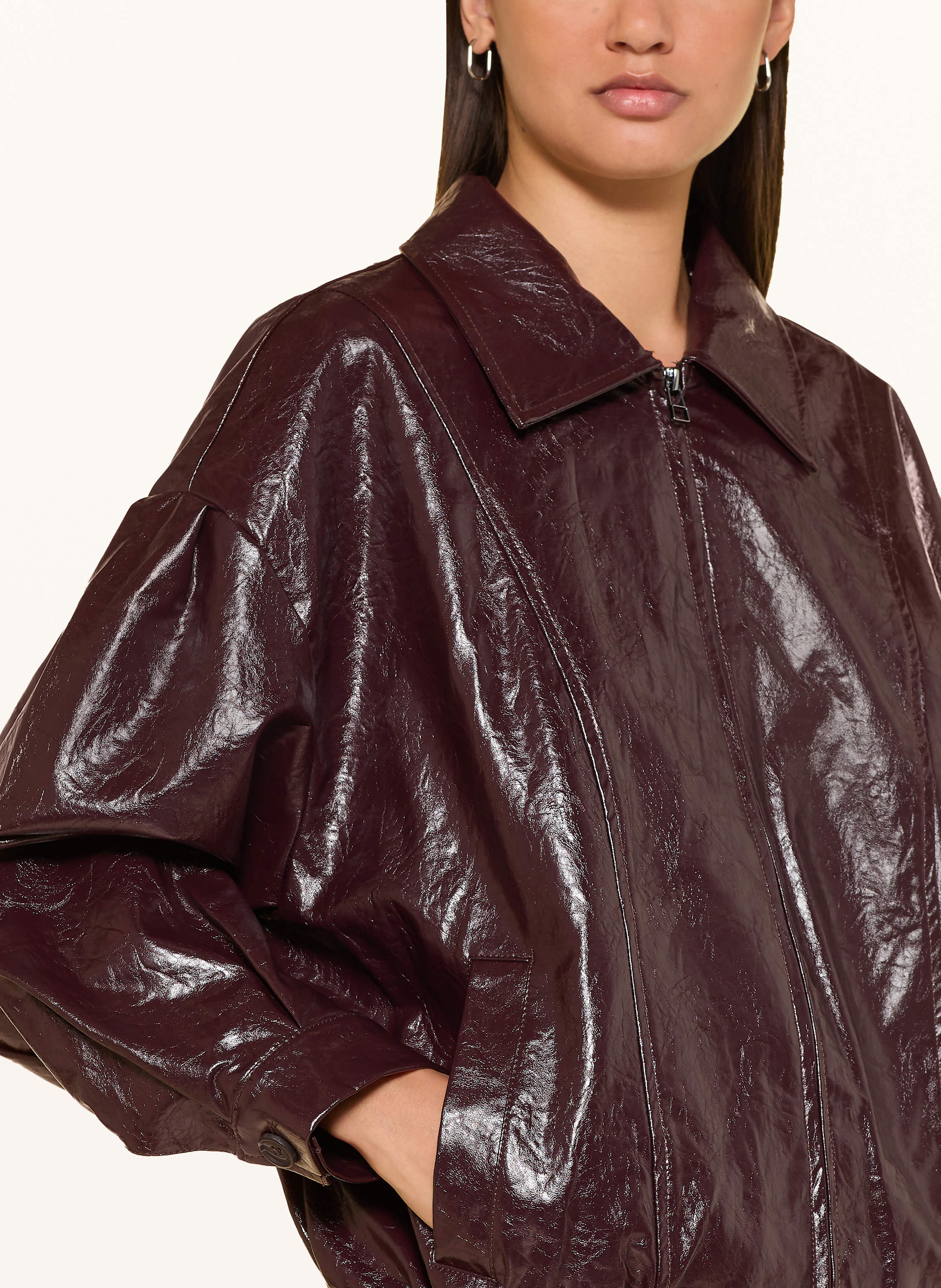 Thumbnail - Withblack Blouson Gilian In Lederoptik rot