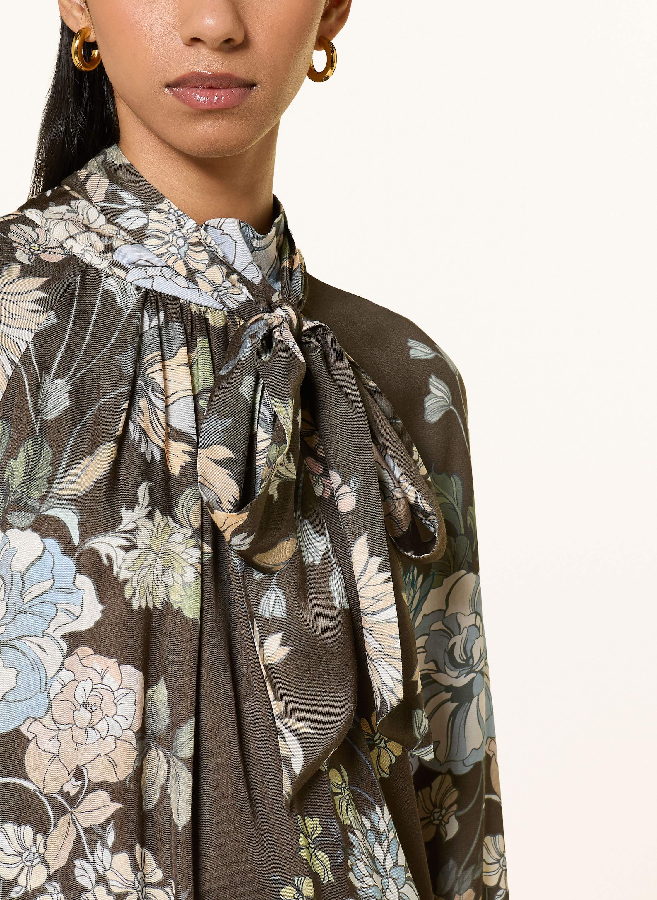 Thumbnail - Riani Blusenshirt Mit Abnehmbarer Schluppe braun