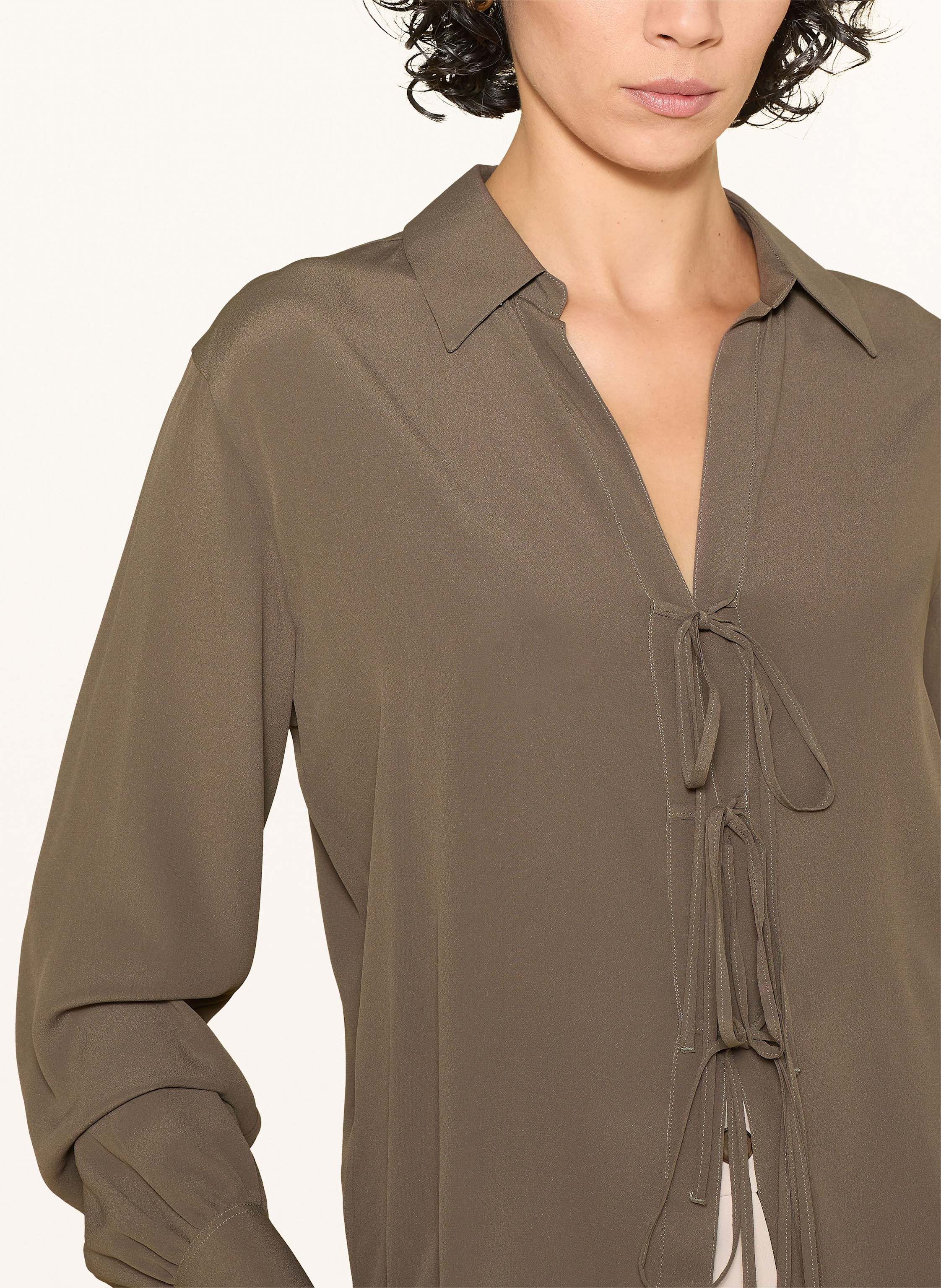 Thumbnail - Riani Hemdbluse Mit Seide braun