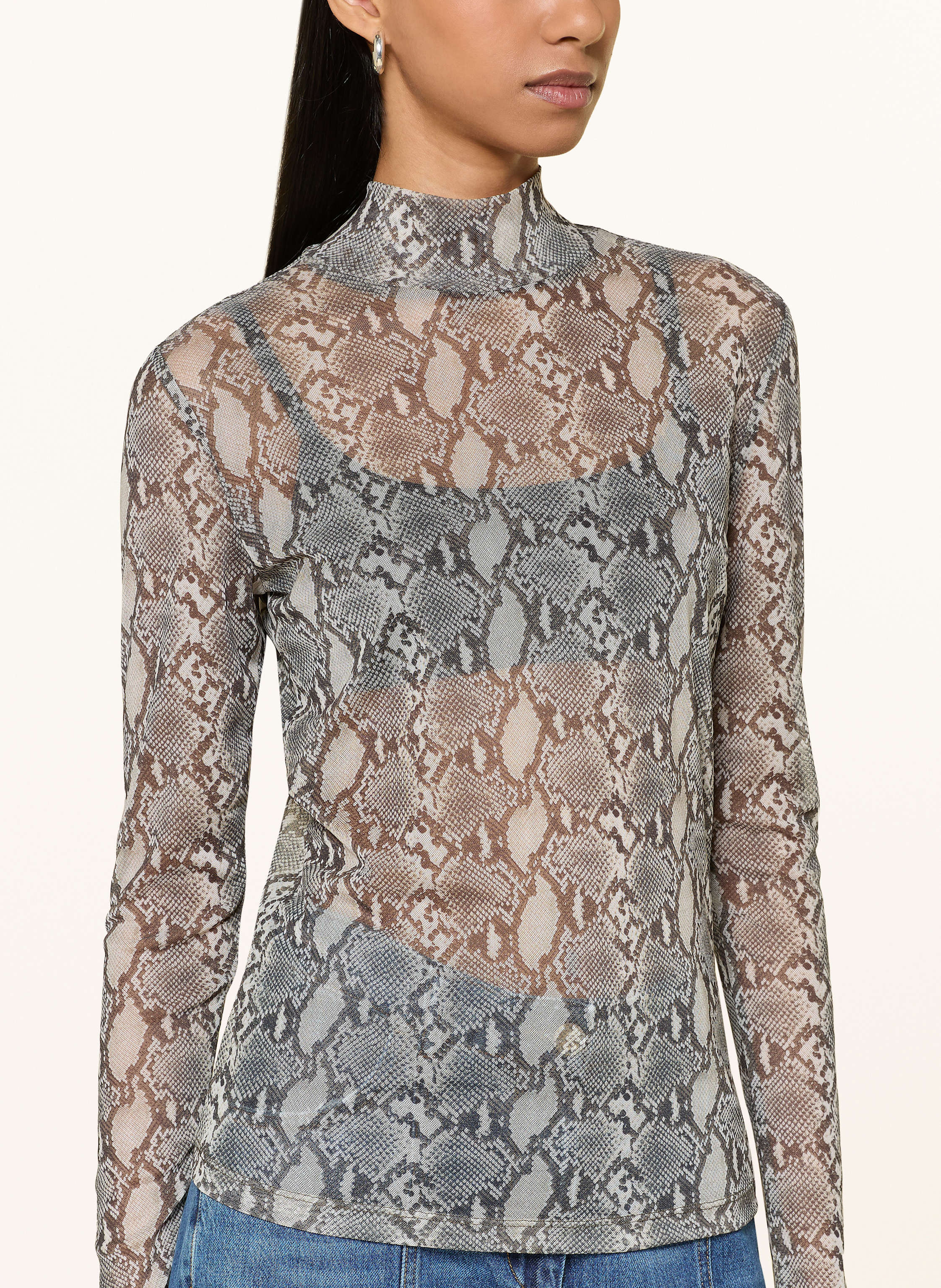 Thumbnail - Riani Longsleeve Aus Mesh braun