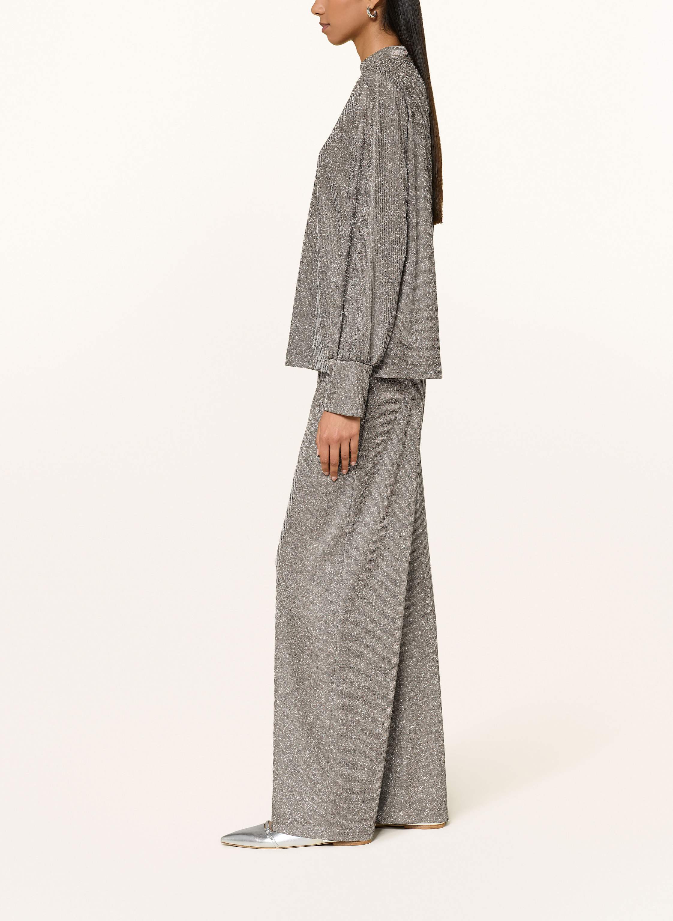 Thumbnail - Riani Marlenehose Mit Glitzergarn braun