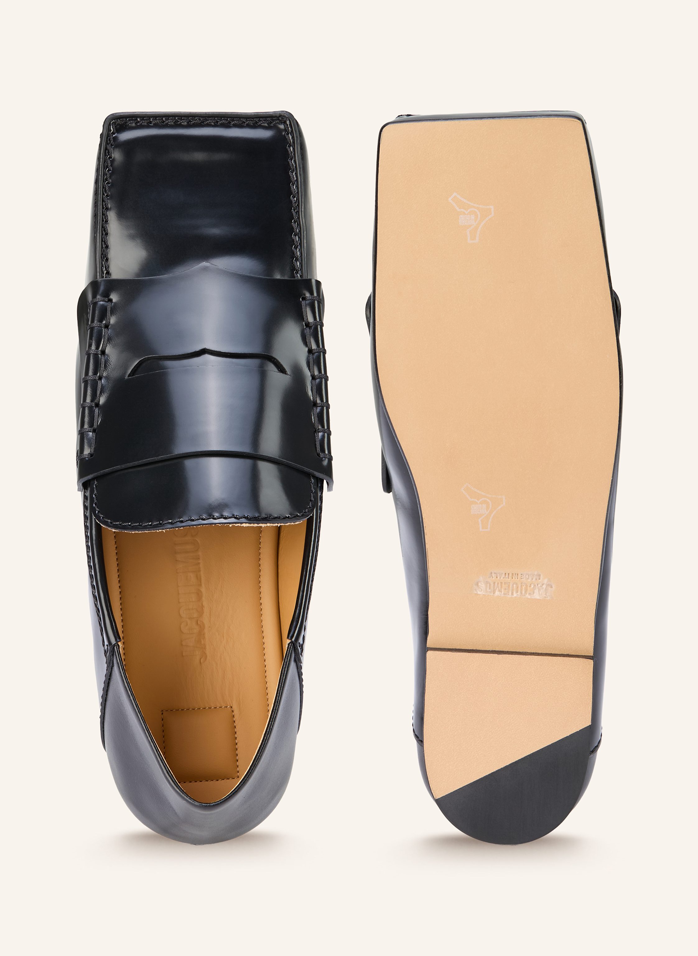 Thumbnail - Jacquemus Mokkassins Les Mocassins Carre schwarz