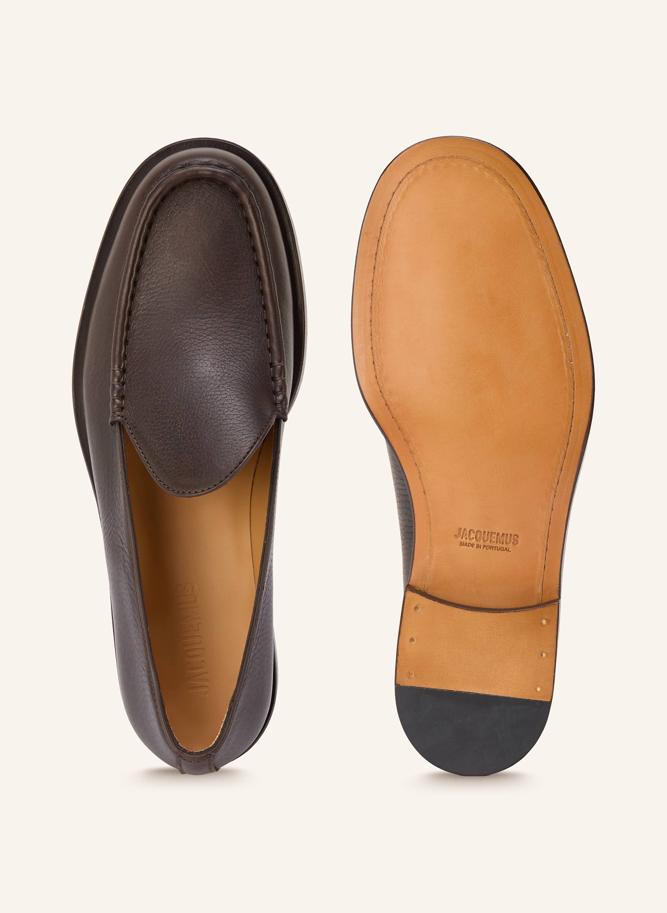 Thumbnail - Jacquemus Slipper Les Mocassins braun