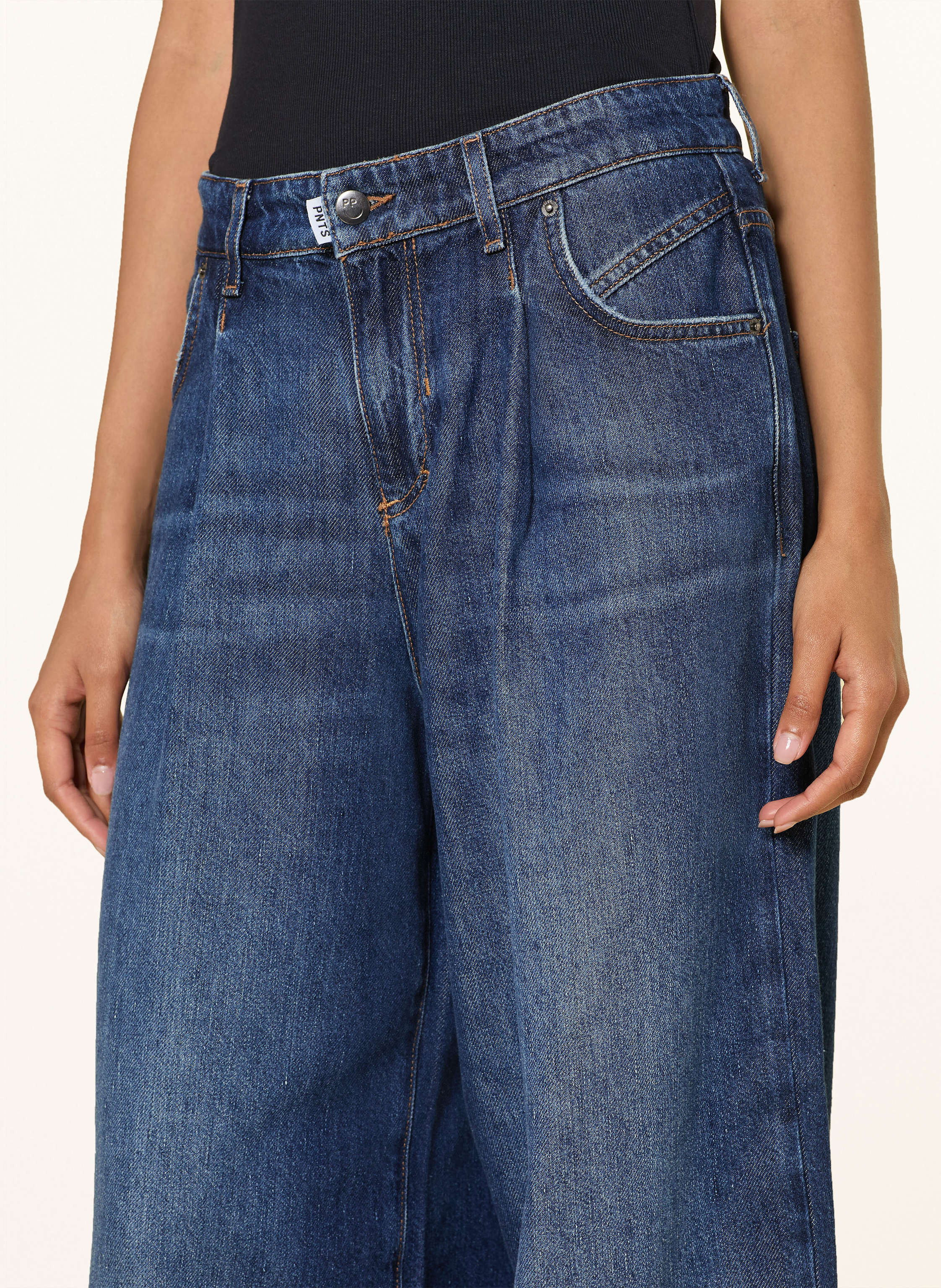 Thumbnail - Pnts Wide Leg Jeans The Gent blau