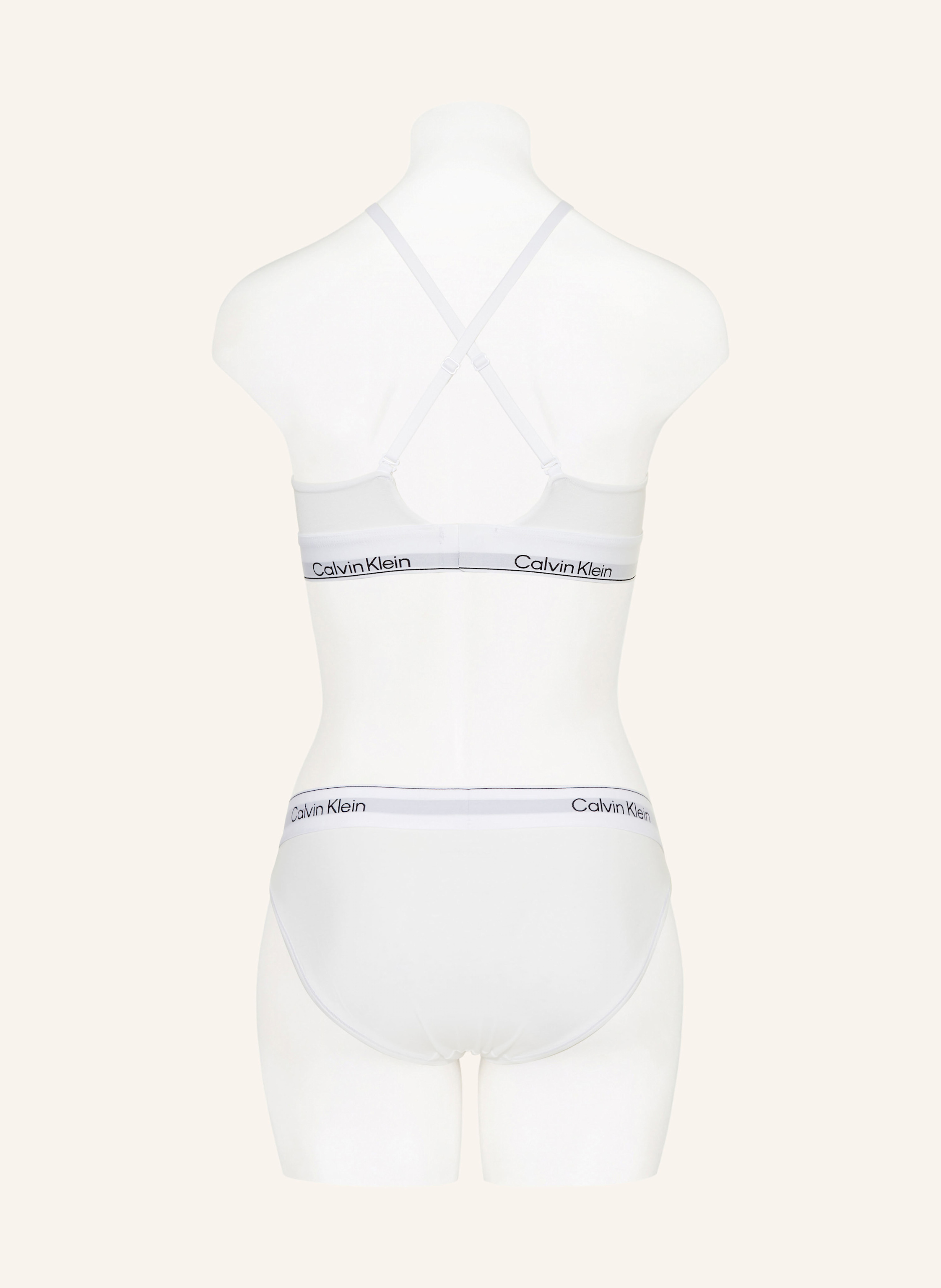 Thumbnail - Calvin Klein Triangel-Bh Icon Cotton Modal weiss
