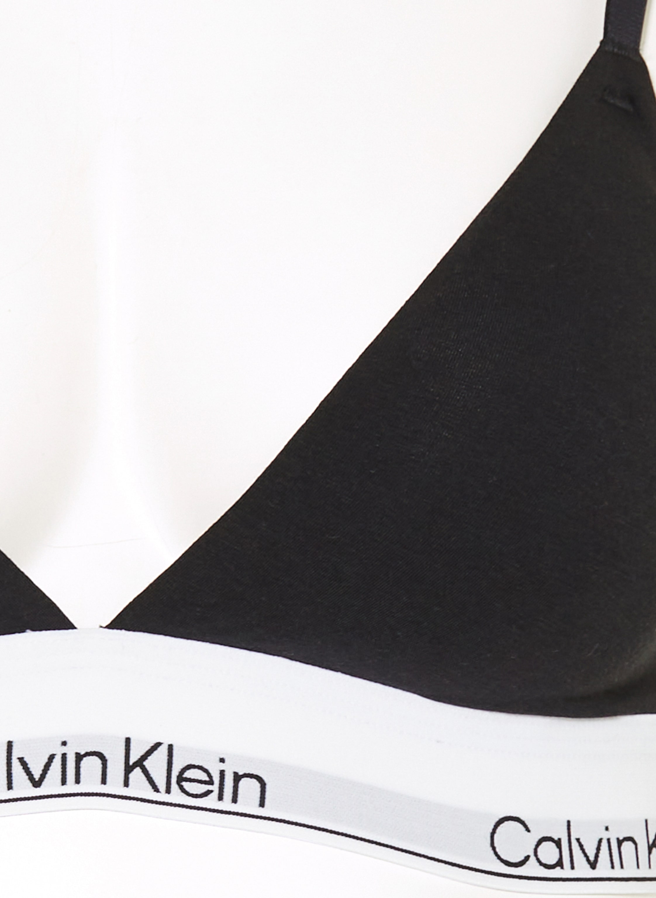 Thumbnail - Calvin Klein Triangel-Bh Icon Cotton Modal schwarz