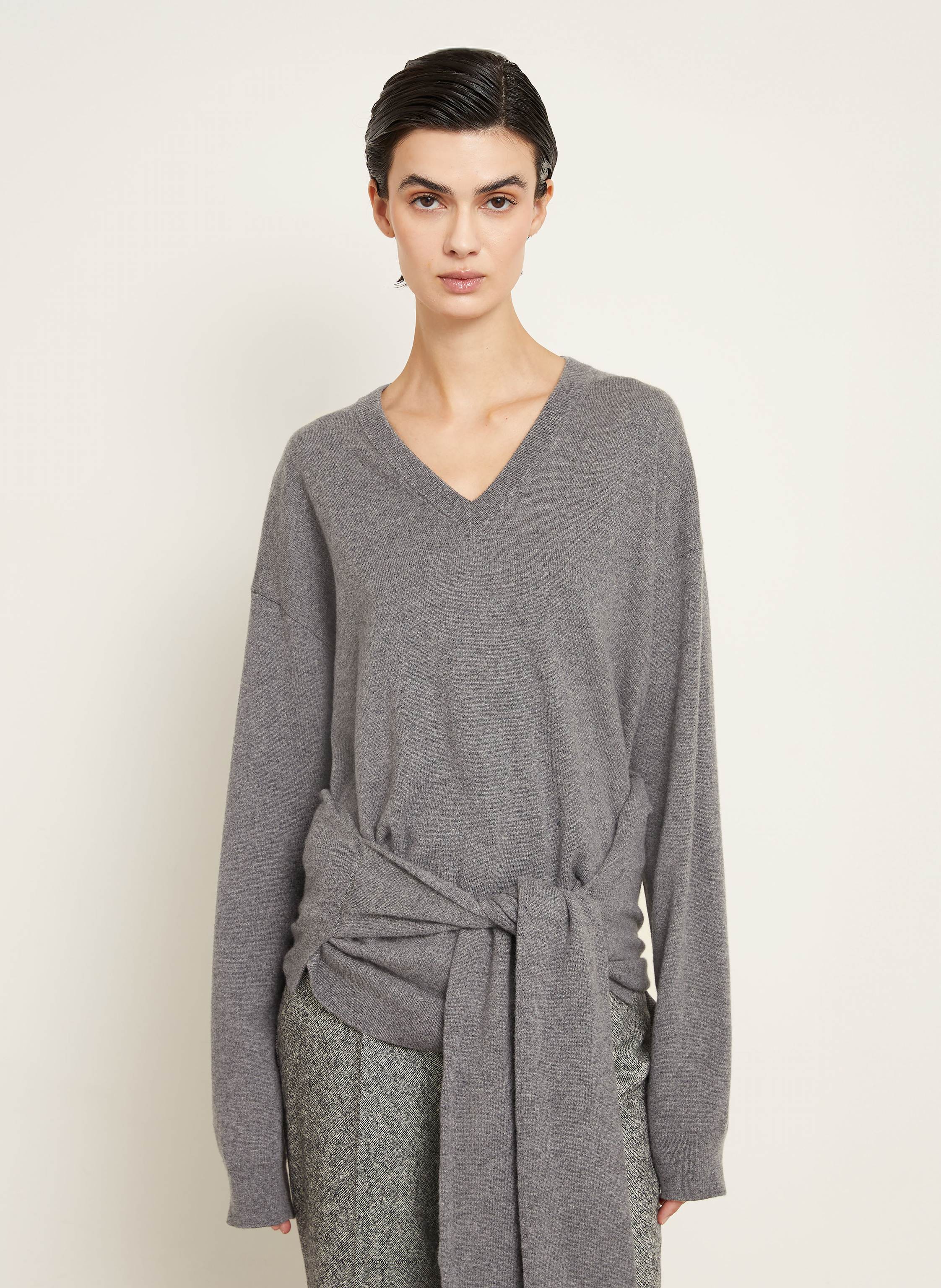 Thumbnail - Dolce & Gabbana Cashmere-Pullover grau