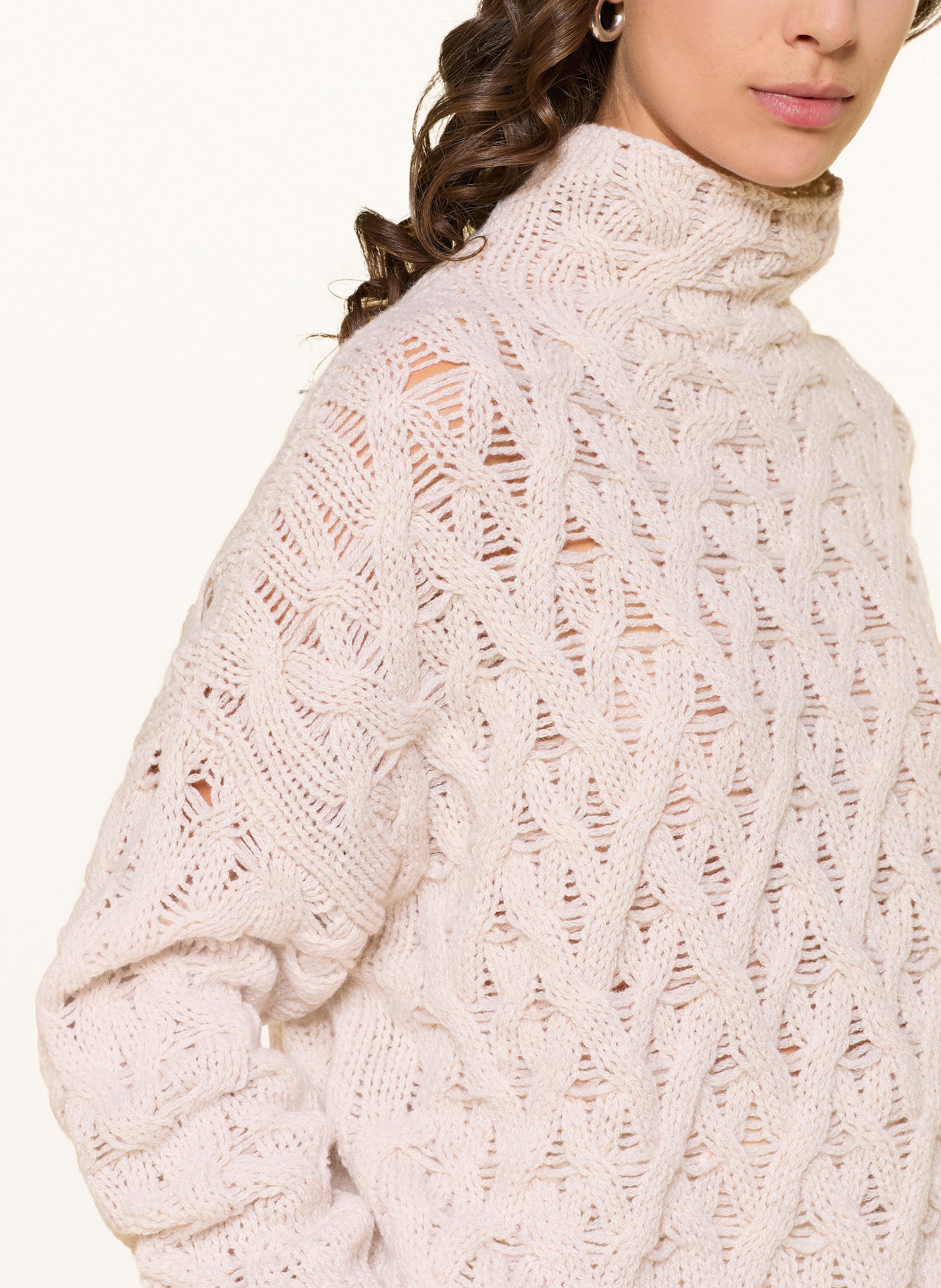 Thumbnail - Antonelli Firenze Pullover Pompeo Mit Glitzergarn beige