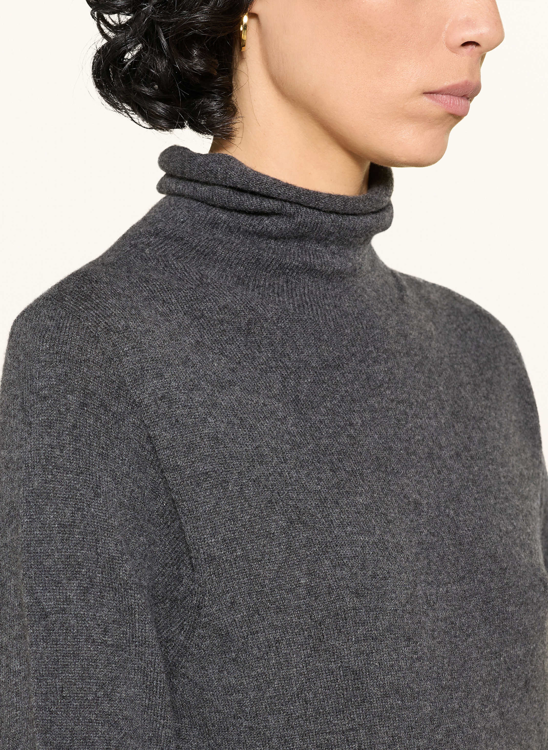 Thumbnail - Antonelli Firenze Rollkragenpullover Aureliano grau