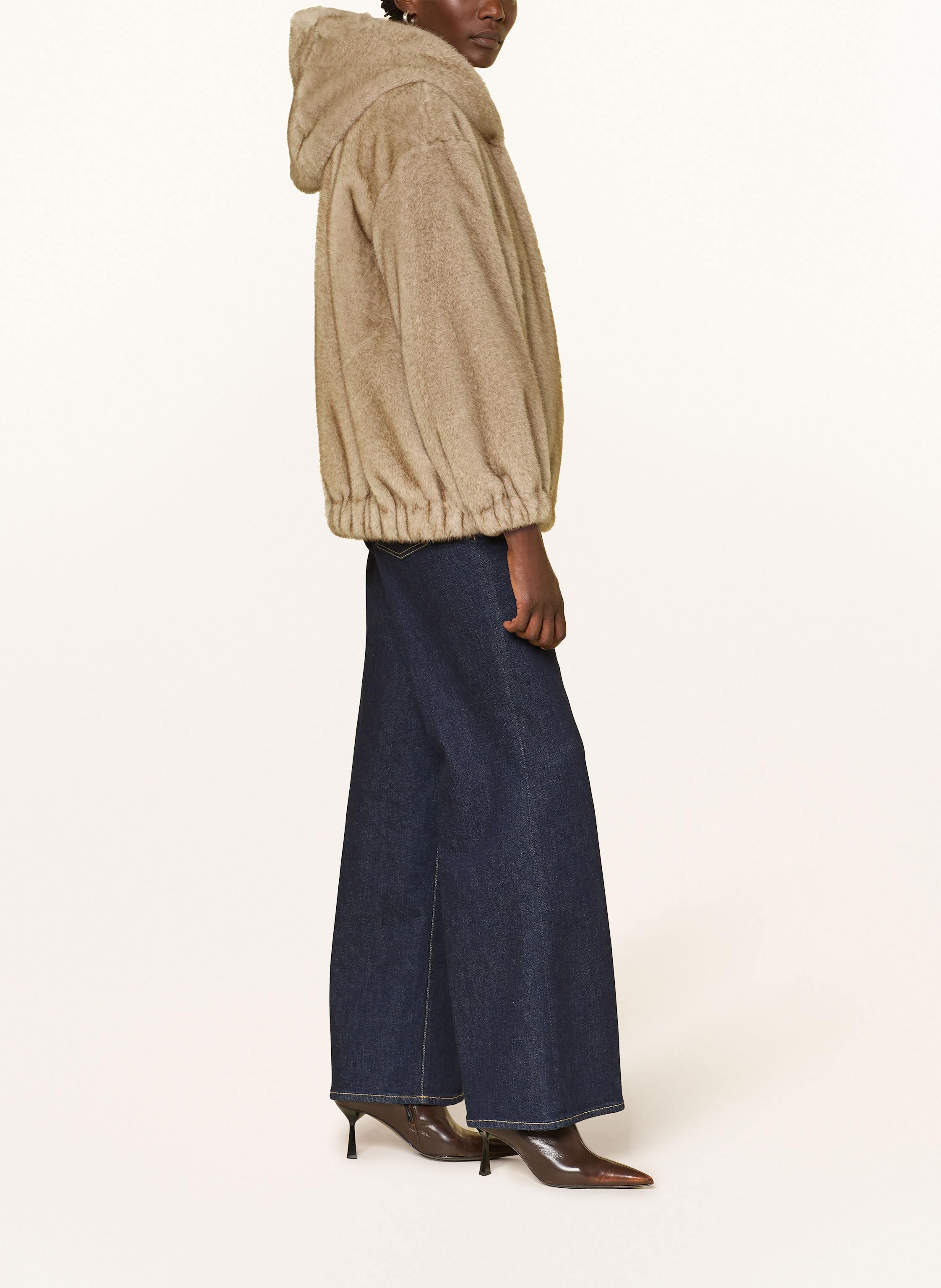 Thumbnail - Antonelli Firenze Kunstpelz-Jacke Girella beige