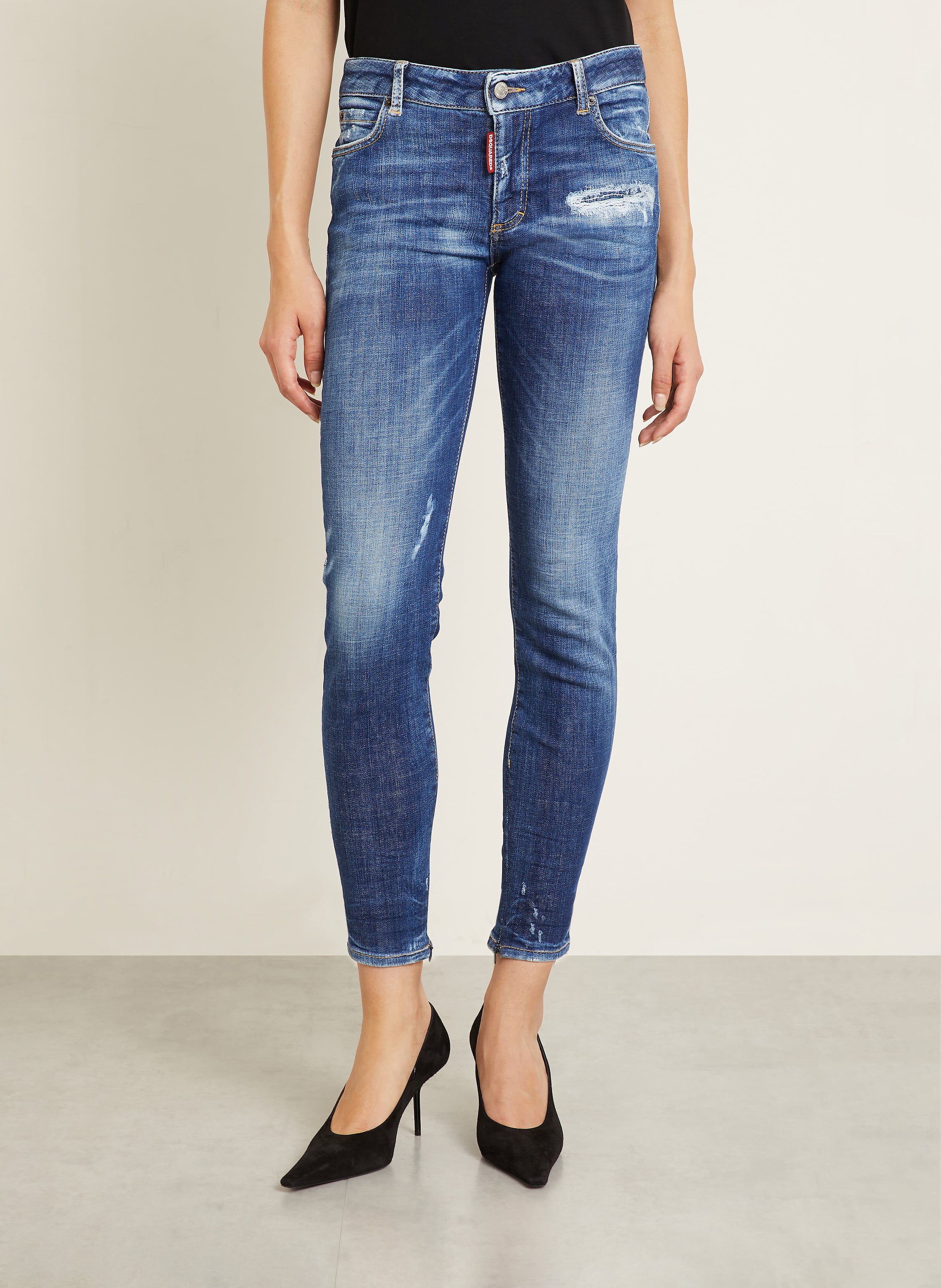 Thumbnail - dsquared2 Skinny Jeans Twiggy Jean blau