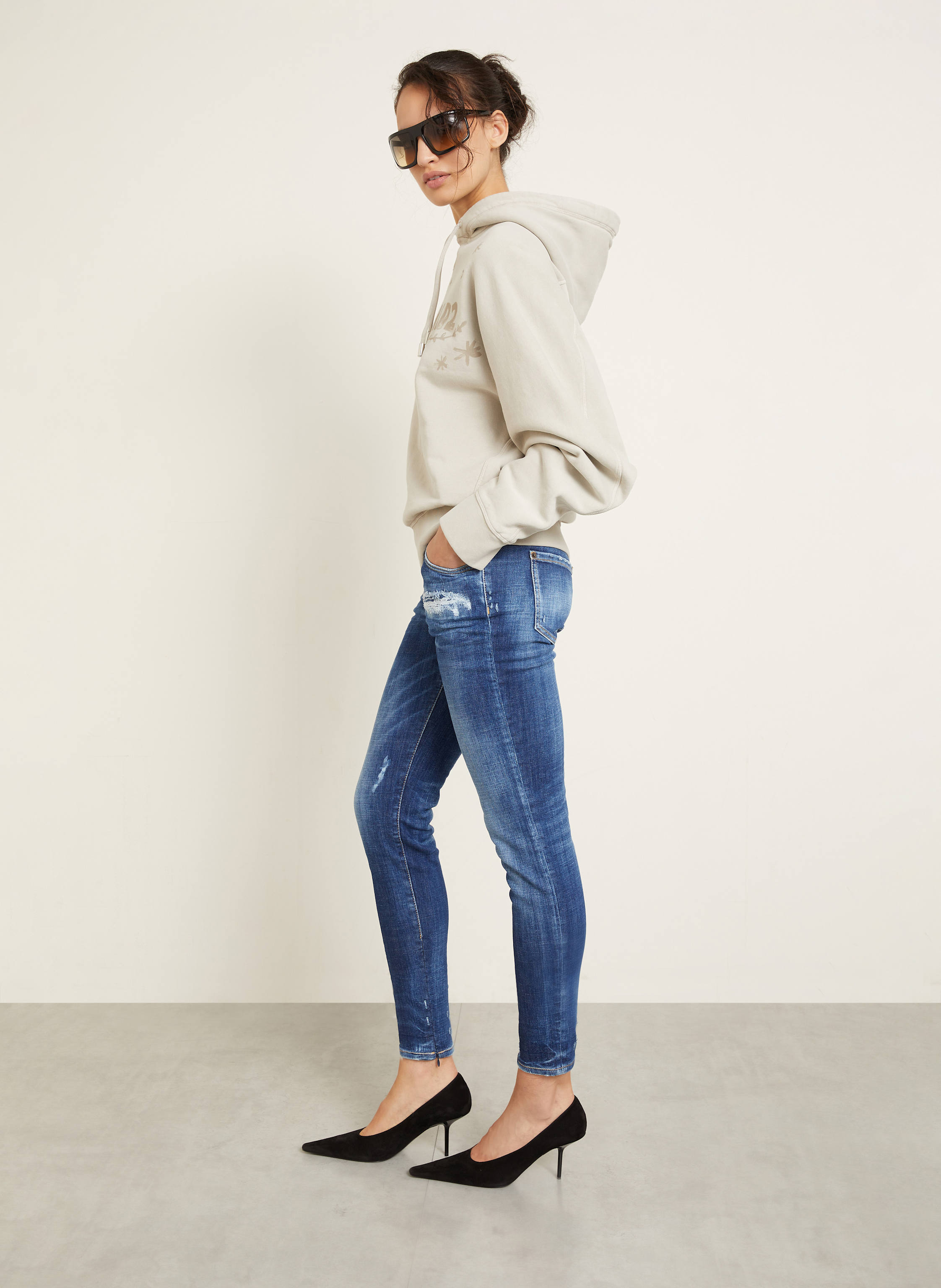 Thumbnail - dsquared2 Skinny Jeans Twiggy Jean blau