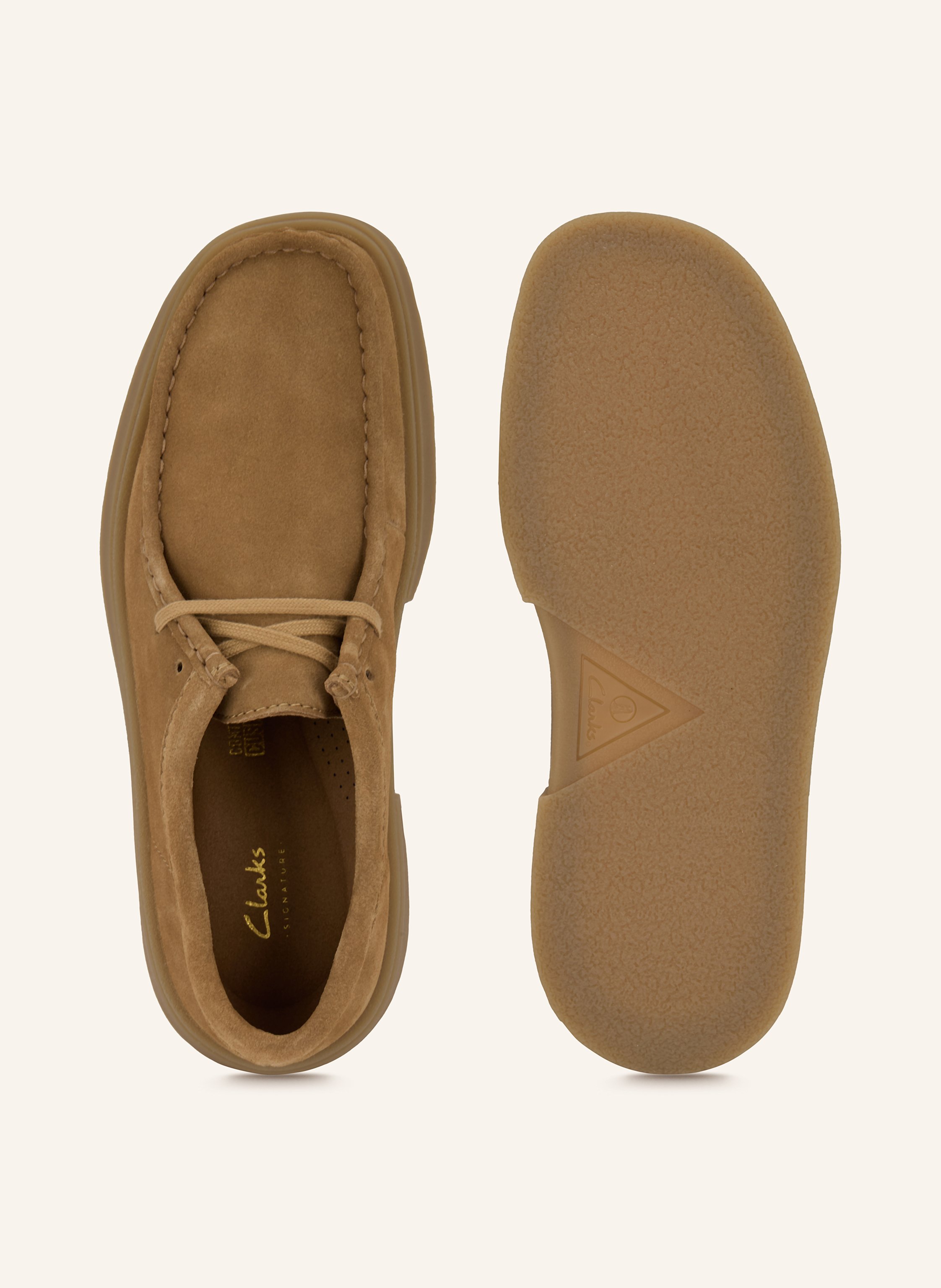 Thumbnail - Clarks Originals Schnürer Torview beige
