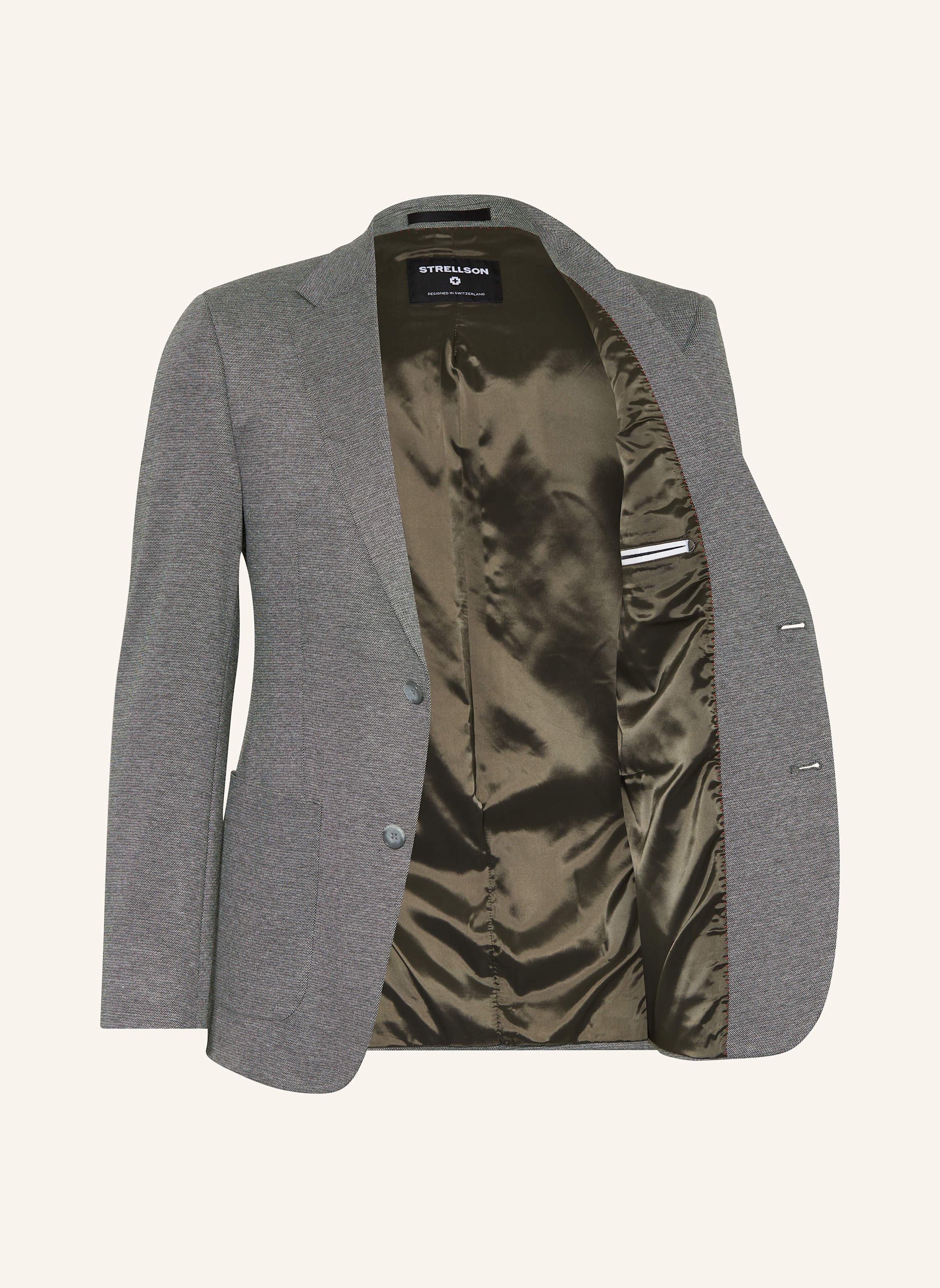 Thumbnail - Strellson Anzugsakko Arndt Slim Fit grau