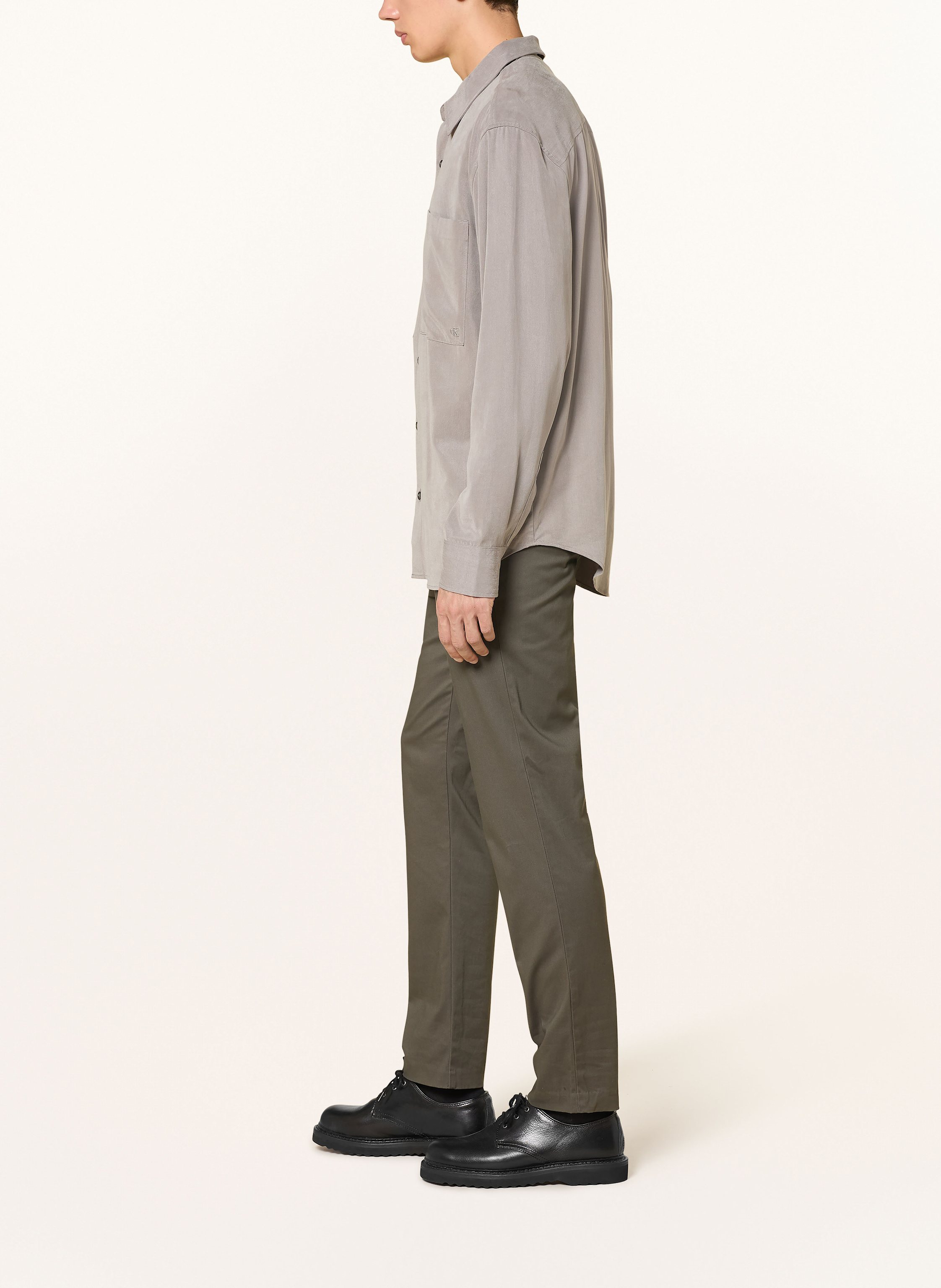 Thumbnail - Calvin Klein Chino Slim Tapered Fit braun