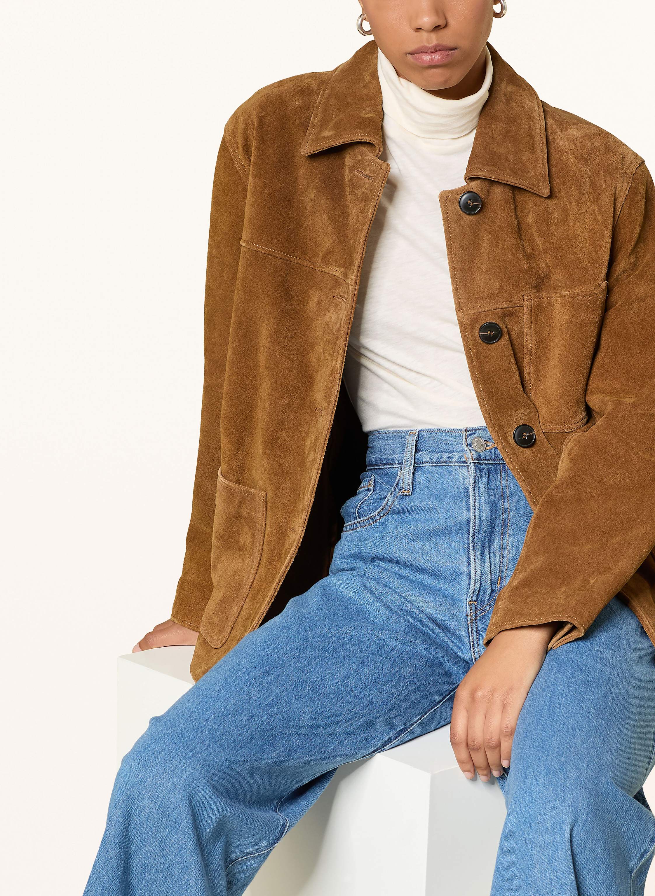 Thumbnail - Marc O'polo Denim Rollkragenshirt weiss