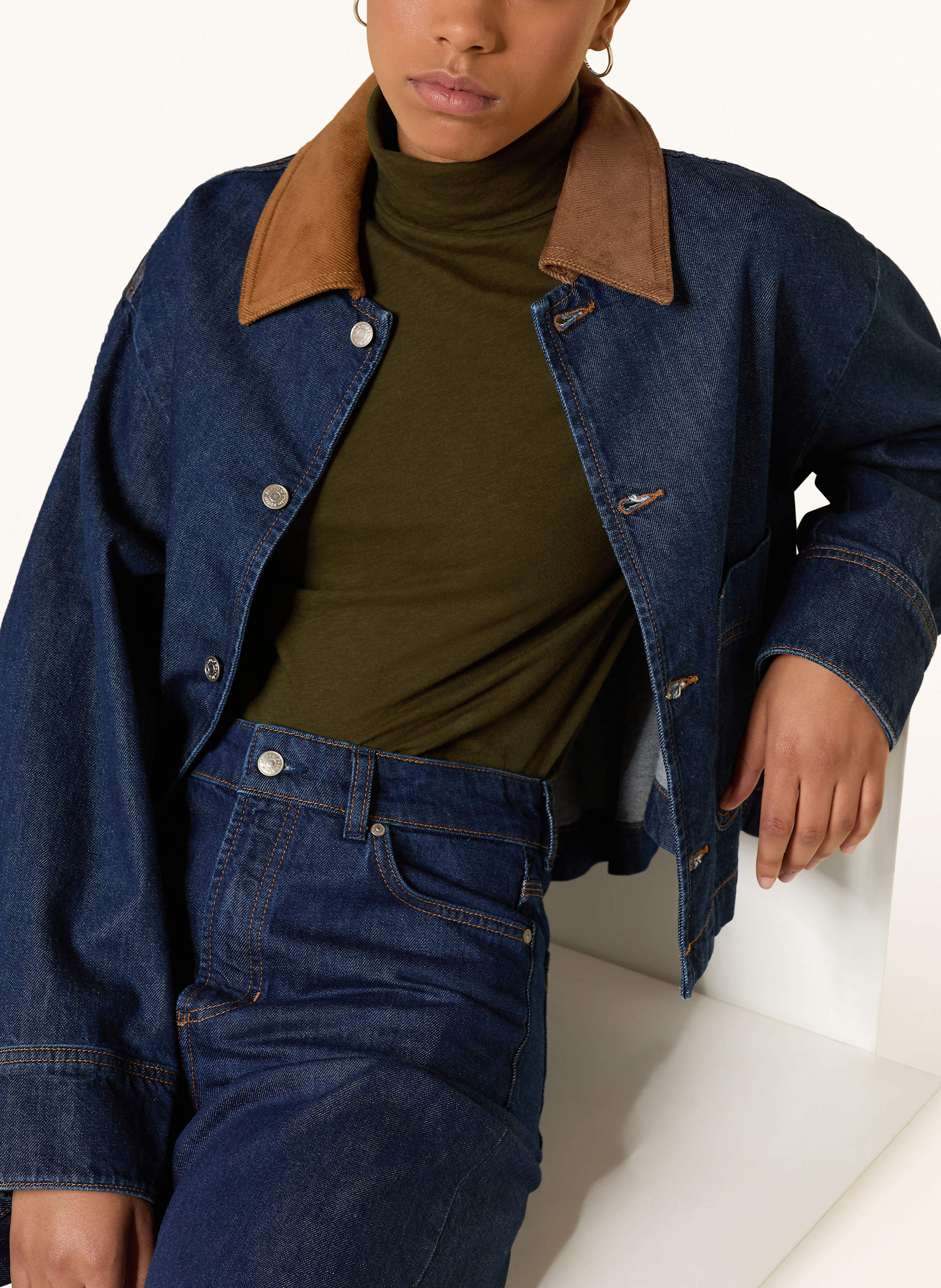Thumbnail - Marc O'polo Denim Rollkragenshirt braun