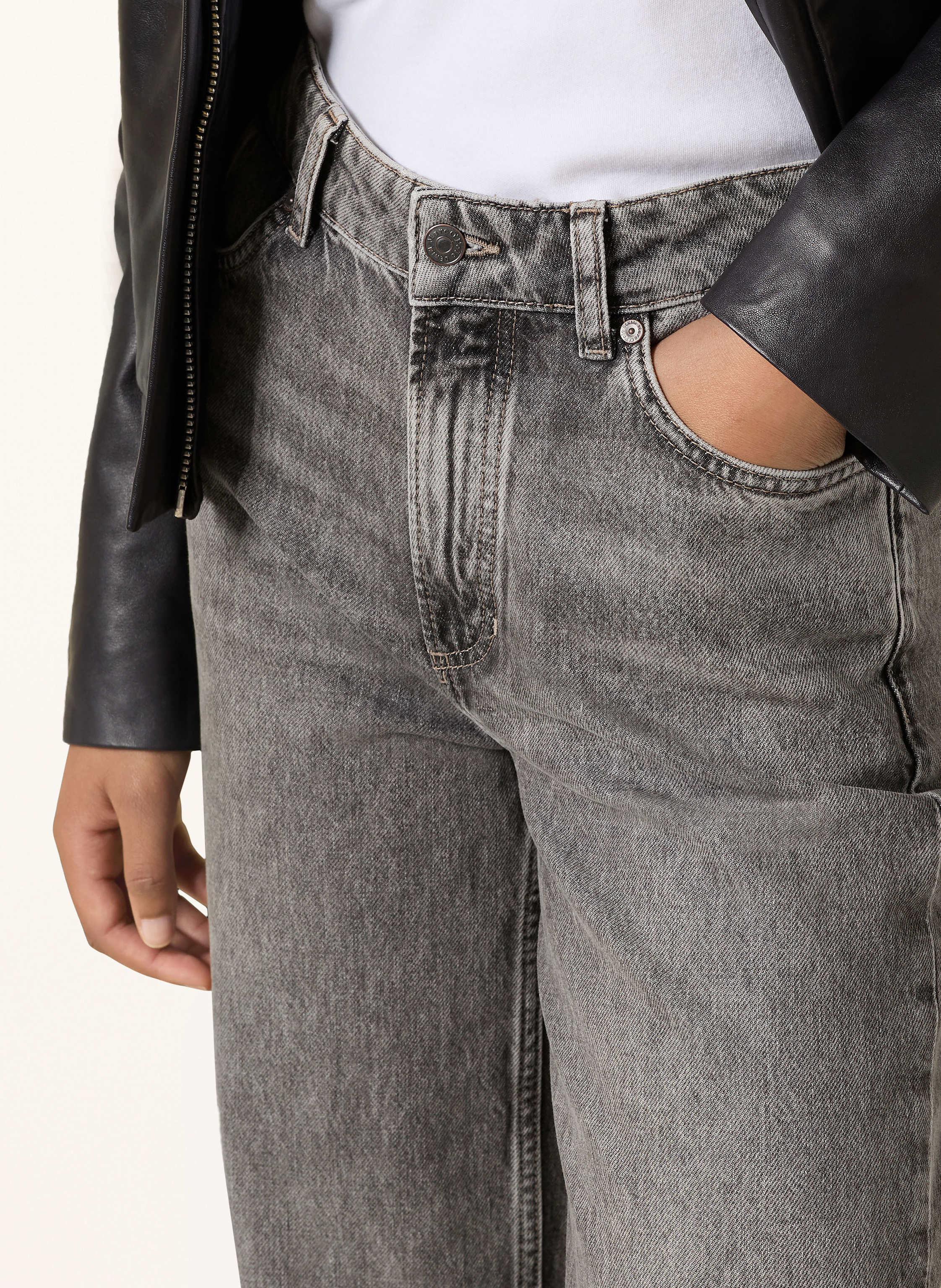 Thumbnail - Marc O'polo Denim Wide Leg Jeans grau